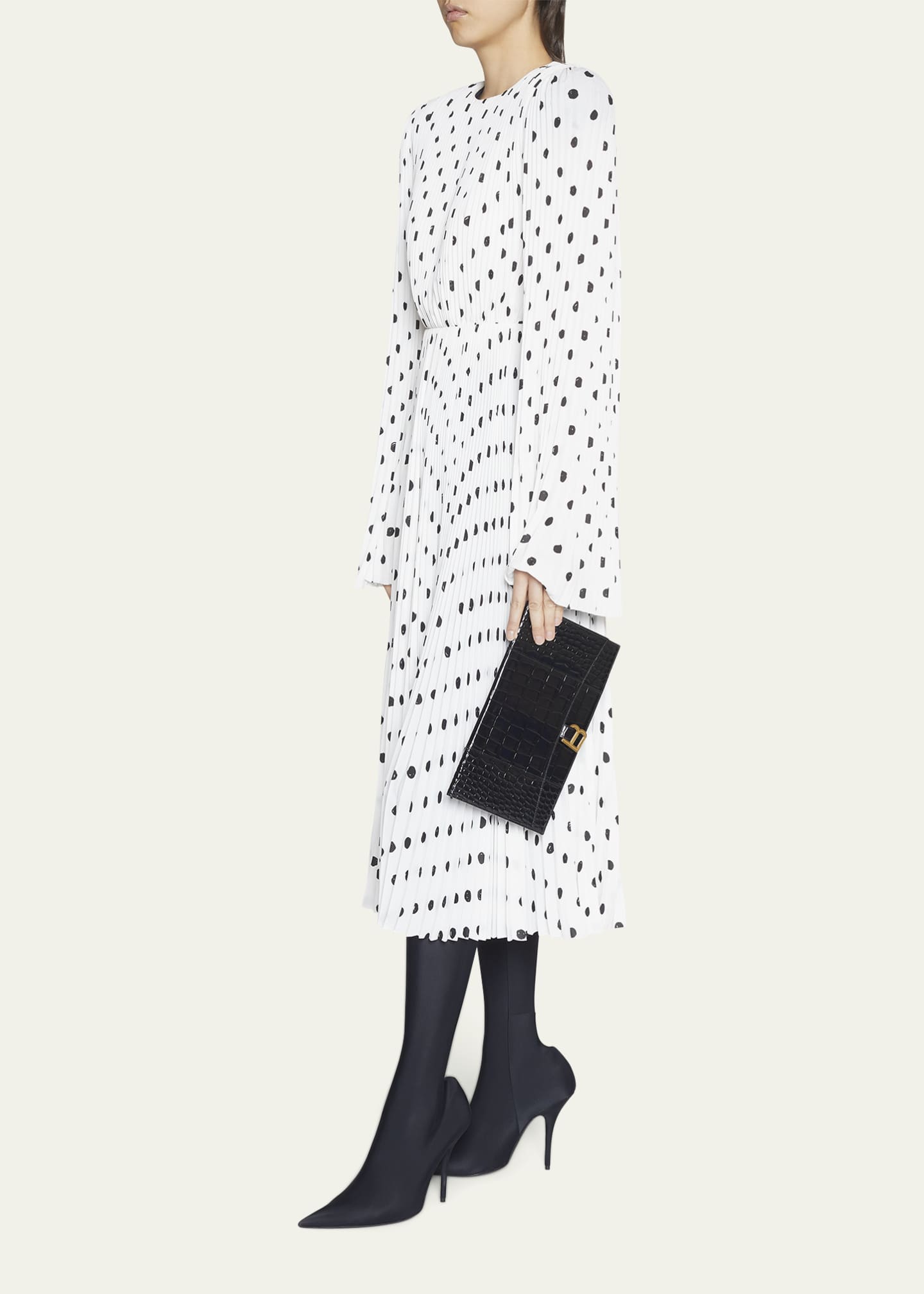 ワンピース BALENCIAGA HOURGLASS DRESS Black Hourglass stretch-ponte mini dress | BALENCIAGA | NET