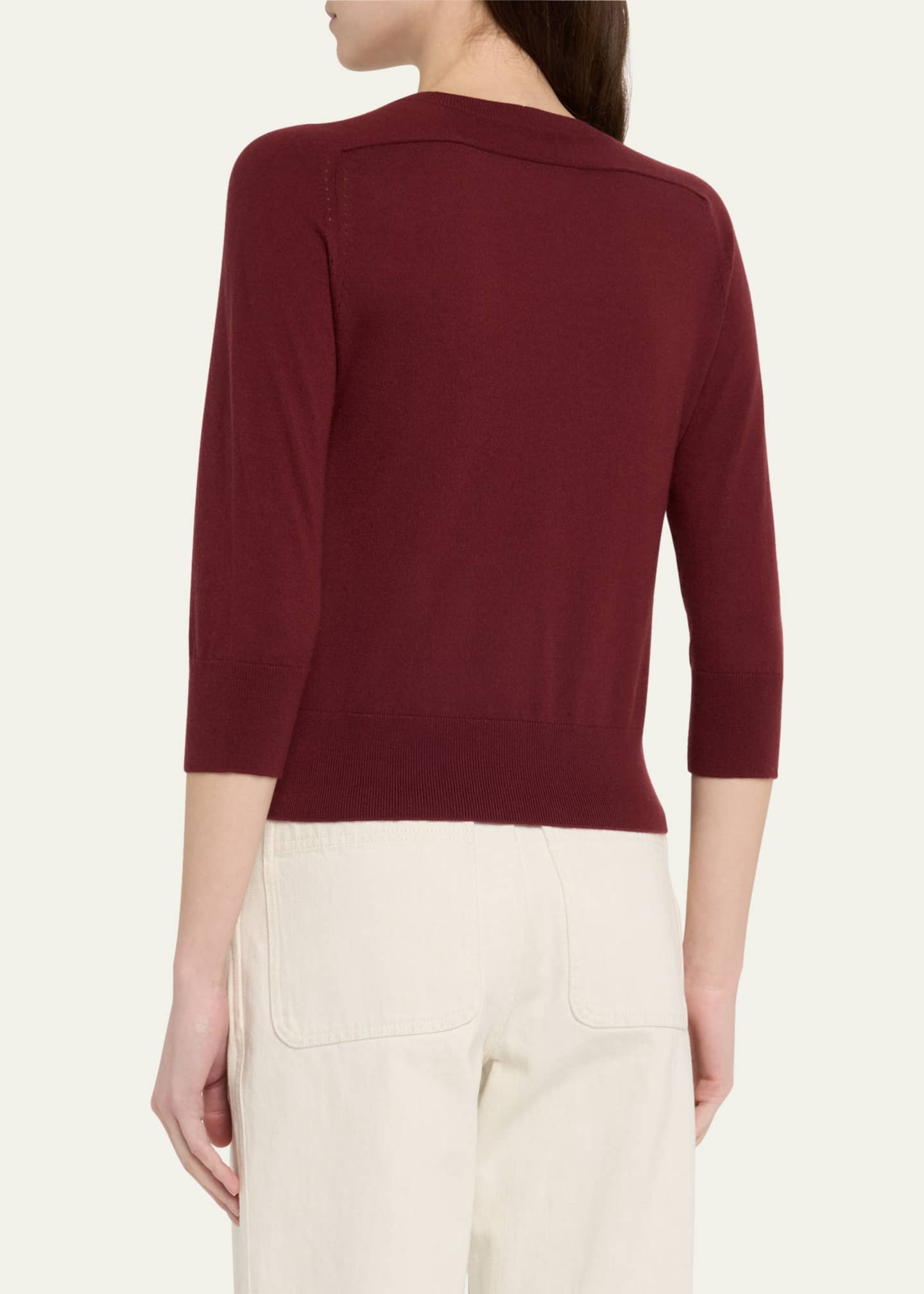 Loro Piana Girocollo Manica Neo Piuma Cashmere Sweater Image 3 of 5