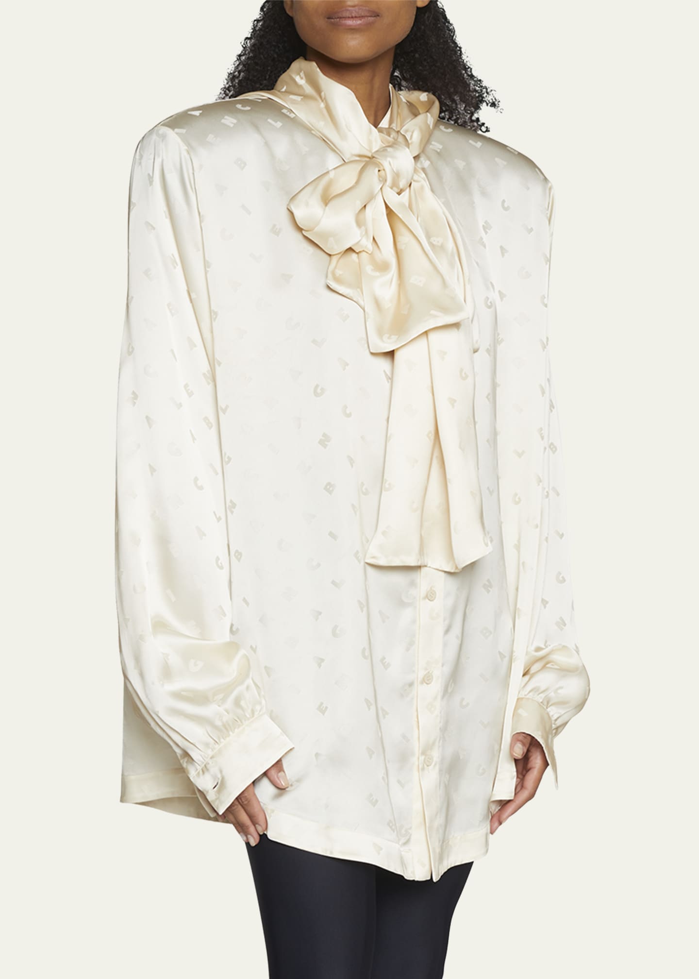 Balenciaga white blouse on sale