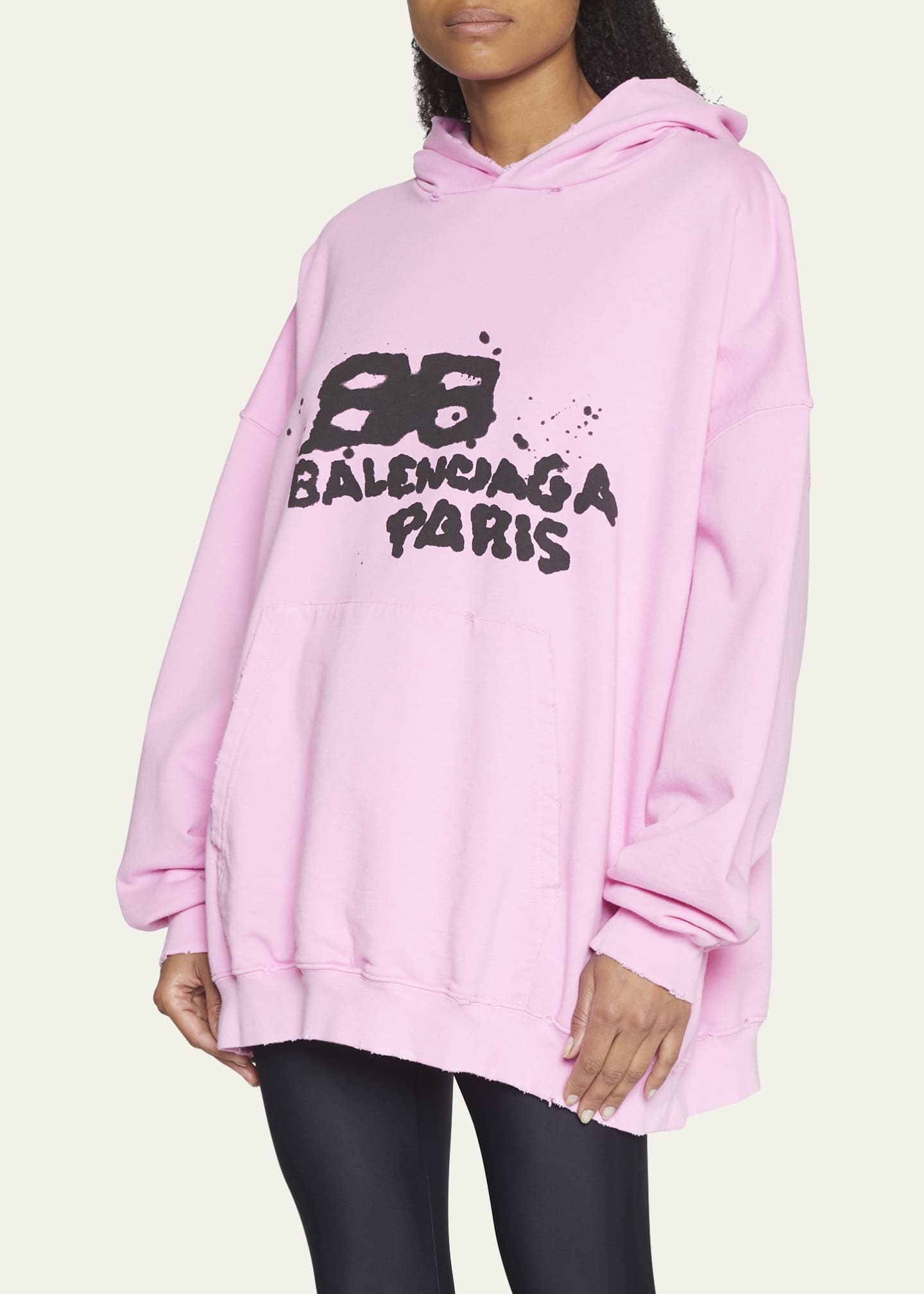 Balenciaga Hand Drawn BB Icon Oversized Hoodie Bergdorf Goodman
