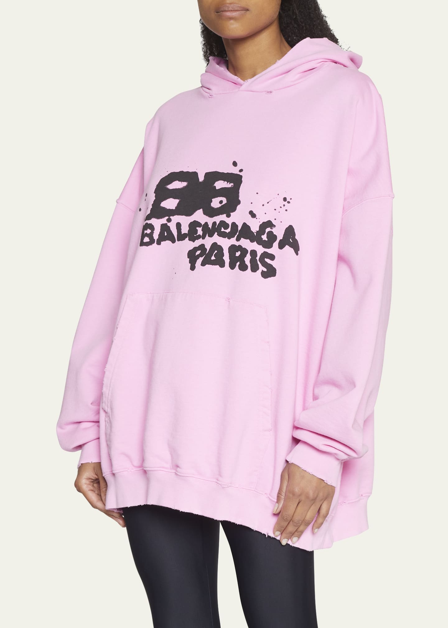 BALENCIAGA HAND DRAWN BB ICON HOODIE