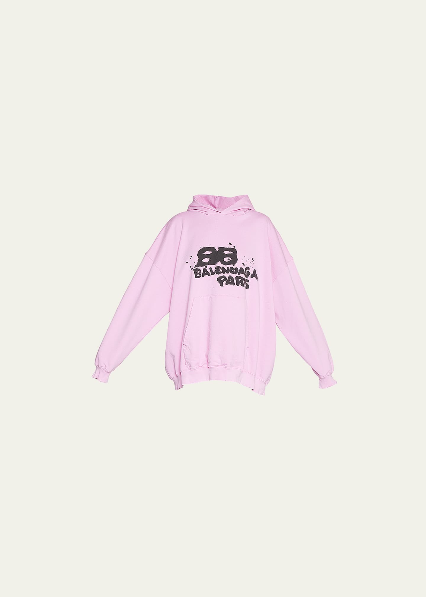 Balenciaga Hand Drawn BB Icon Oversized Hoodie Bergdorf Goodman