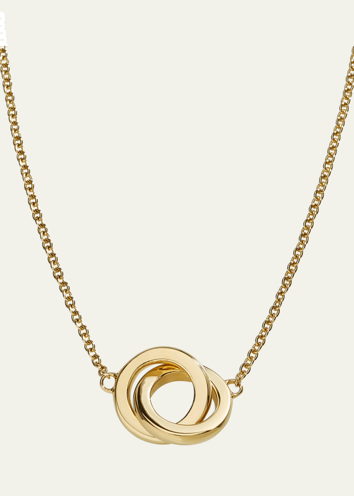 L. Klein Duetto 18k Gold Chain Pendant Necklace Image 1 of 2