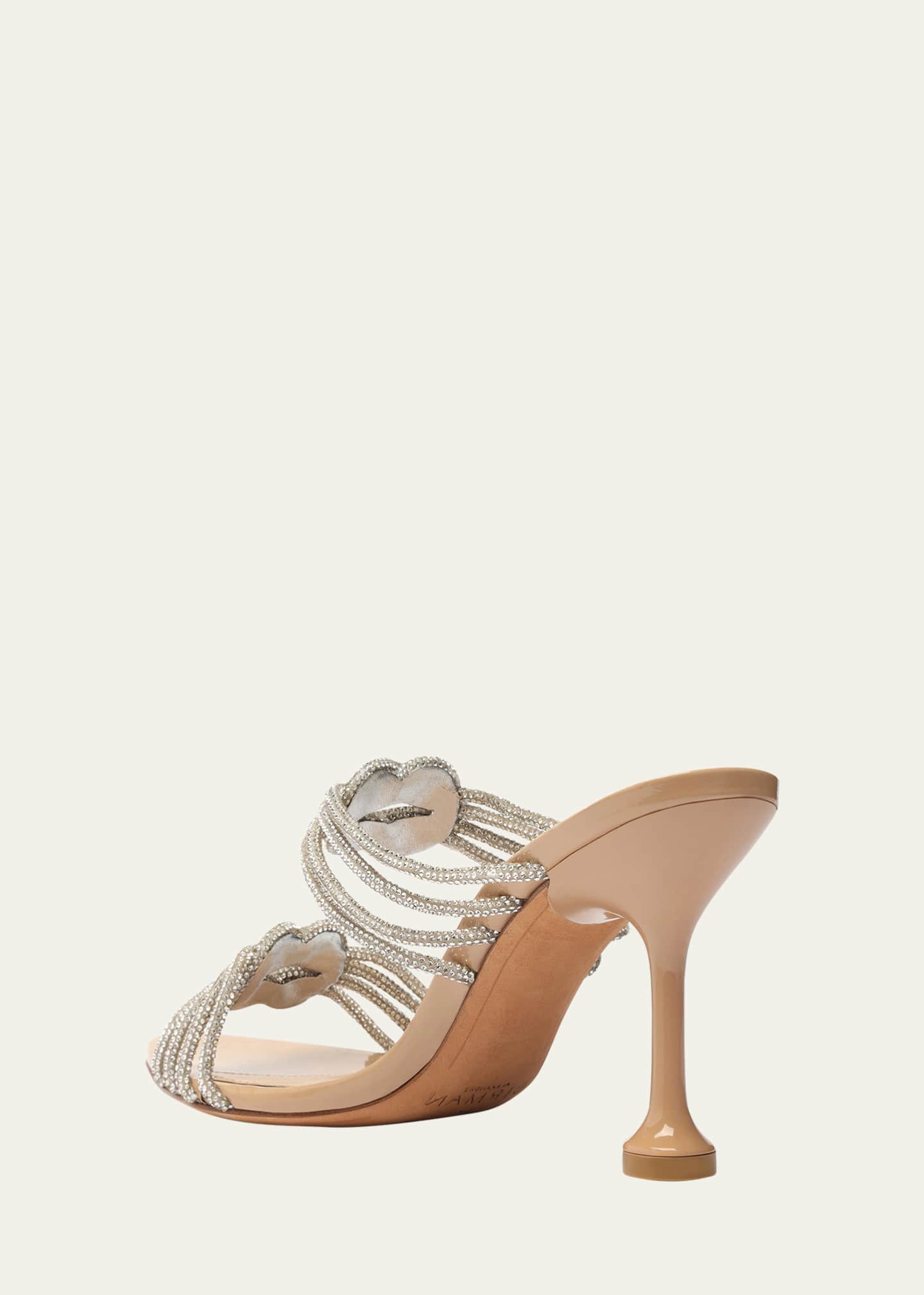 Alexandre Birman Vicky Crystal Knot Mule Sandals Image 2 of 3