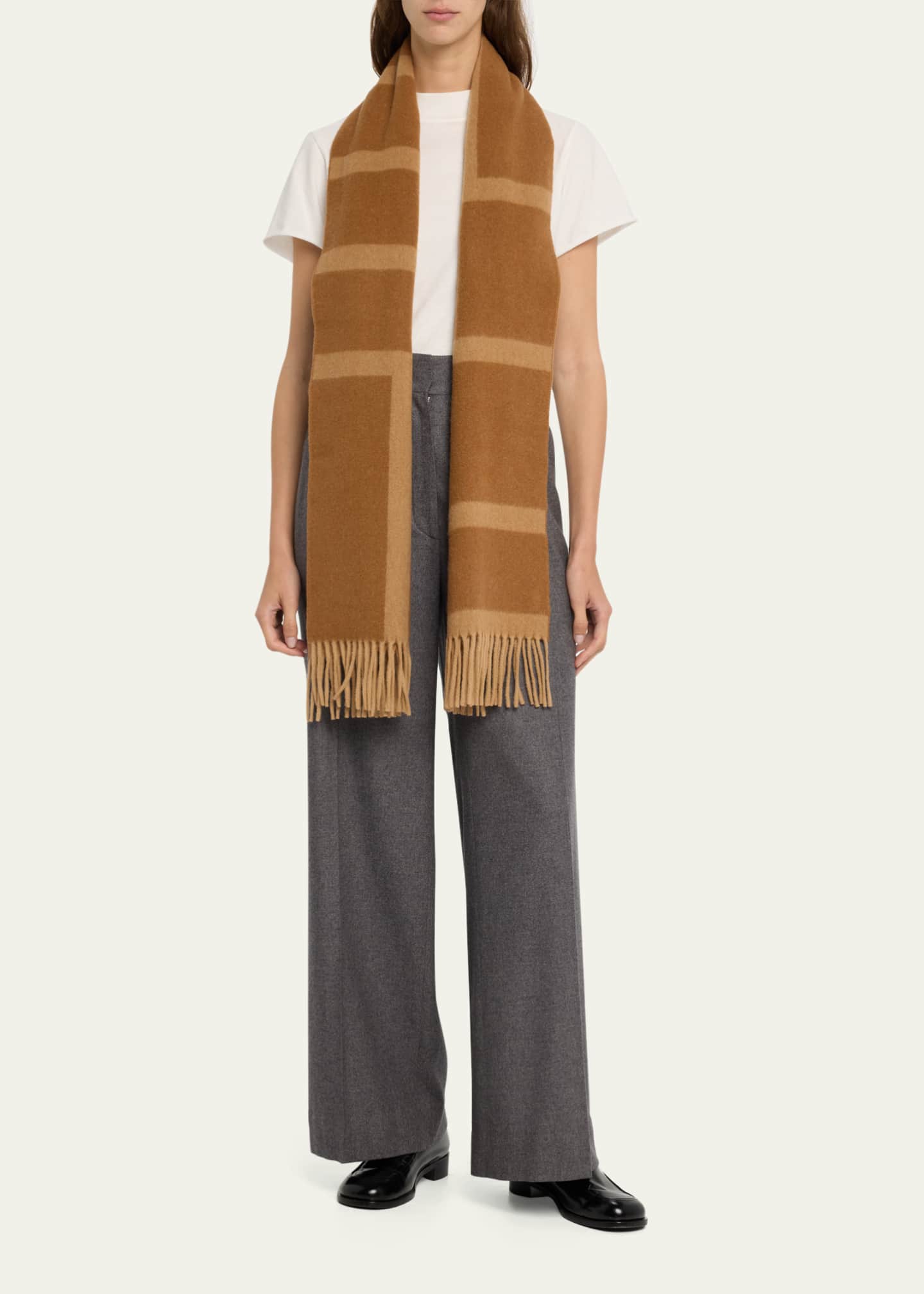 Toteme Jacquard Monogram Wool Scarf Image 2 of 4