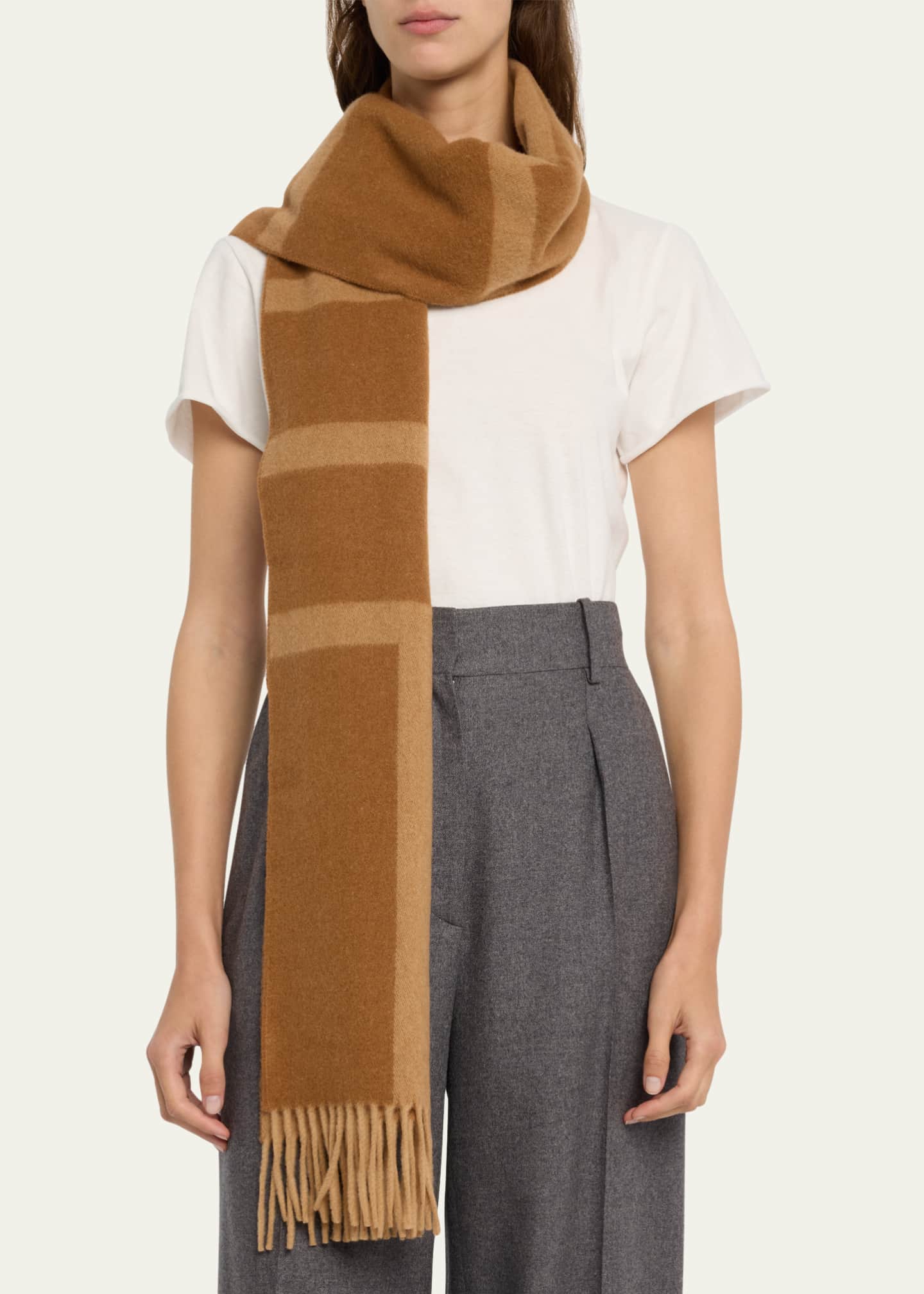 Toteme Jacquard Monogram Wool Scarf Image 3 of 4