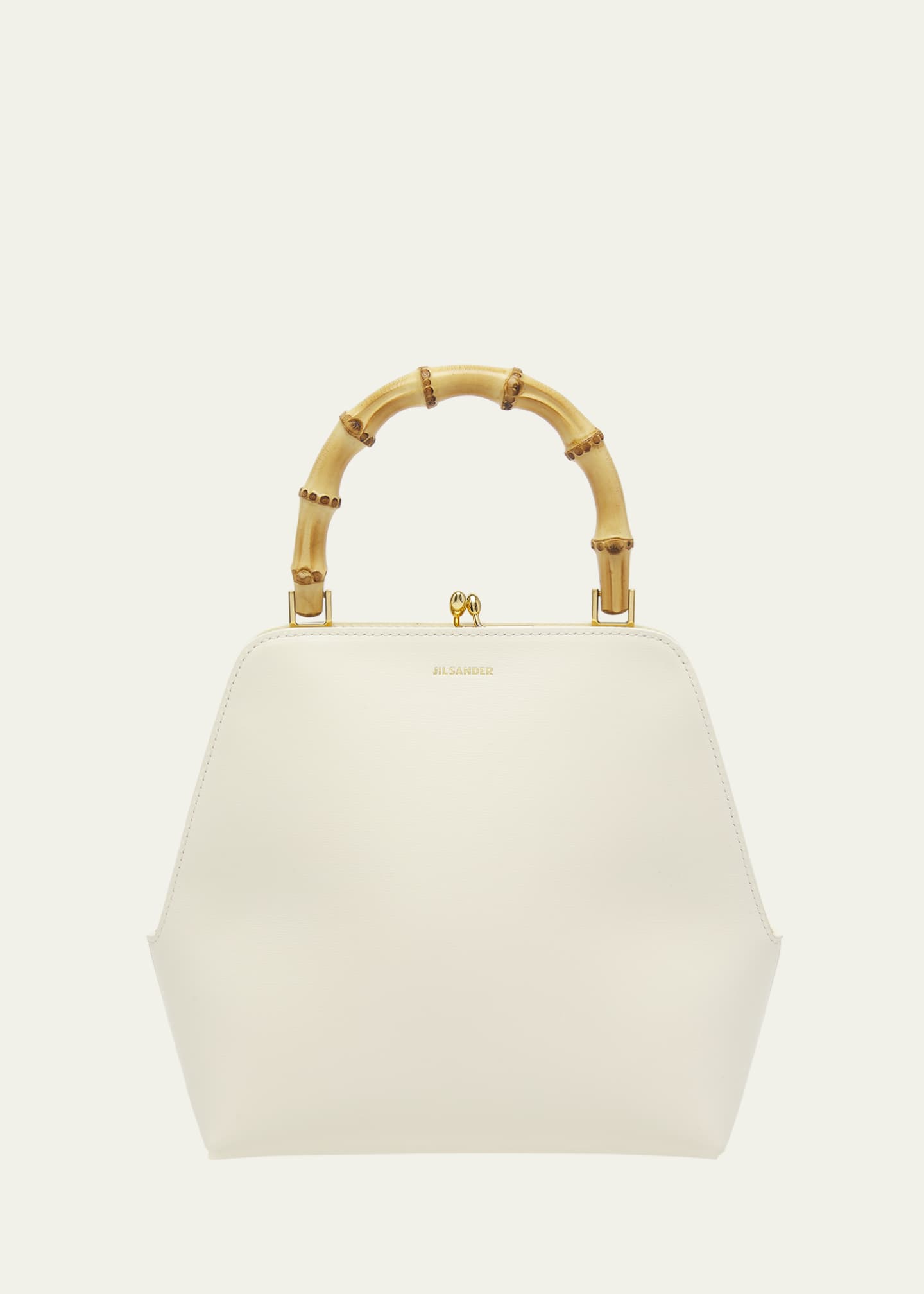 Jil Sander Goji Small Bamboo Top-Handle Bag in Black main image 1