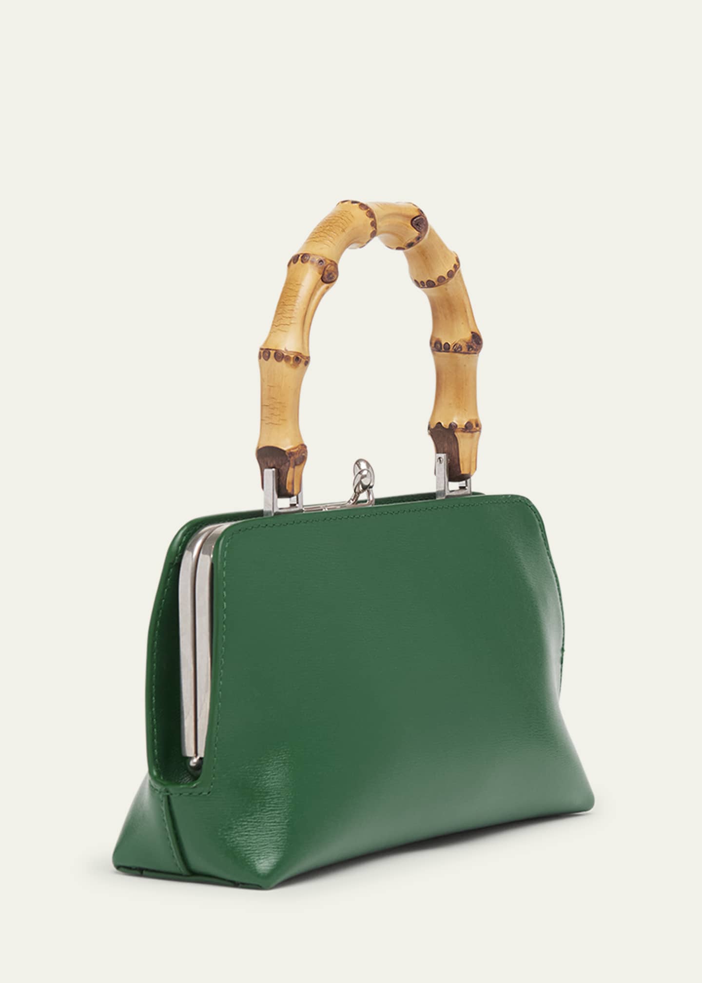 Jil Sander Goji Mini Bamboo Top-Handle Bag Image 3 of 5