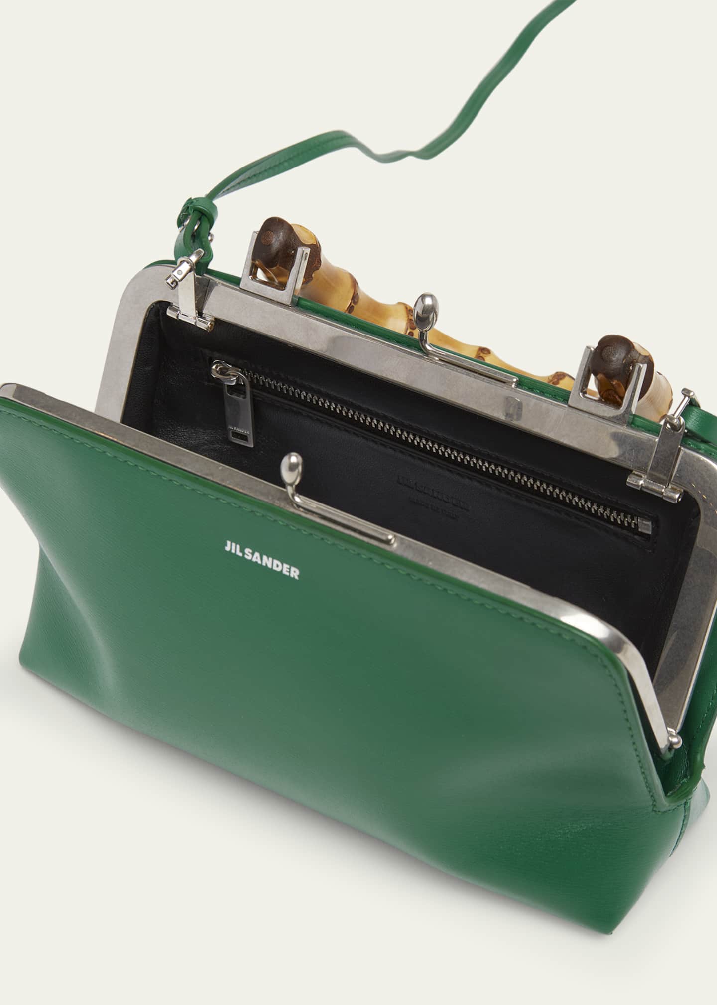 Jil Sander Goji Mini Bamboo Top-Handle Bag Image 4 of 5