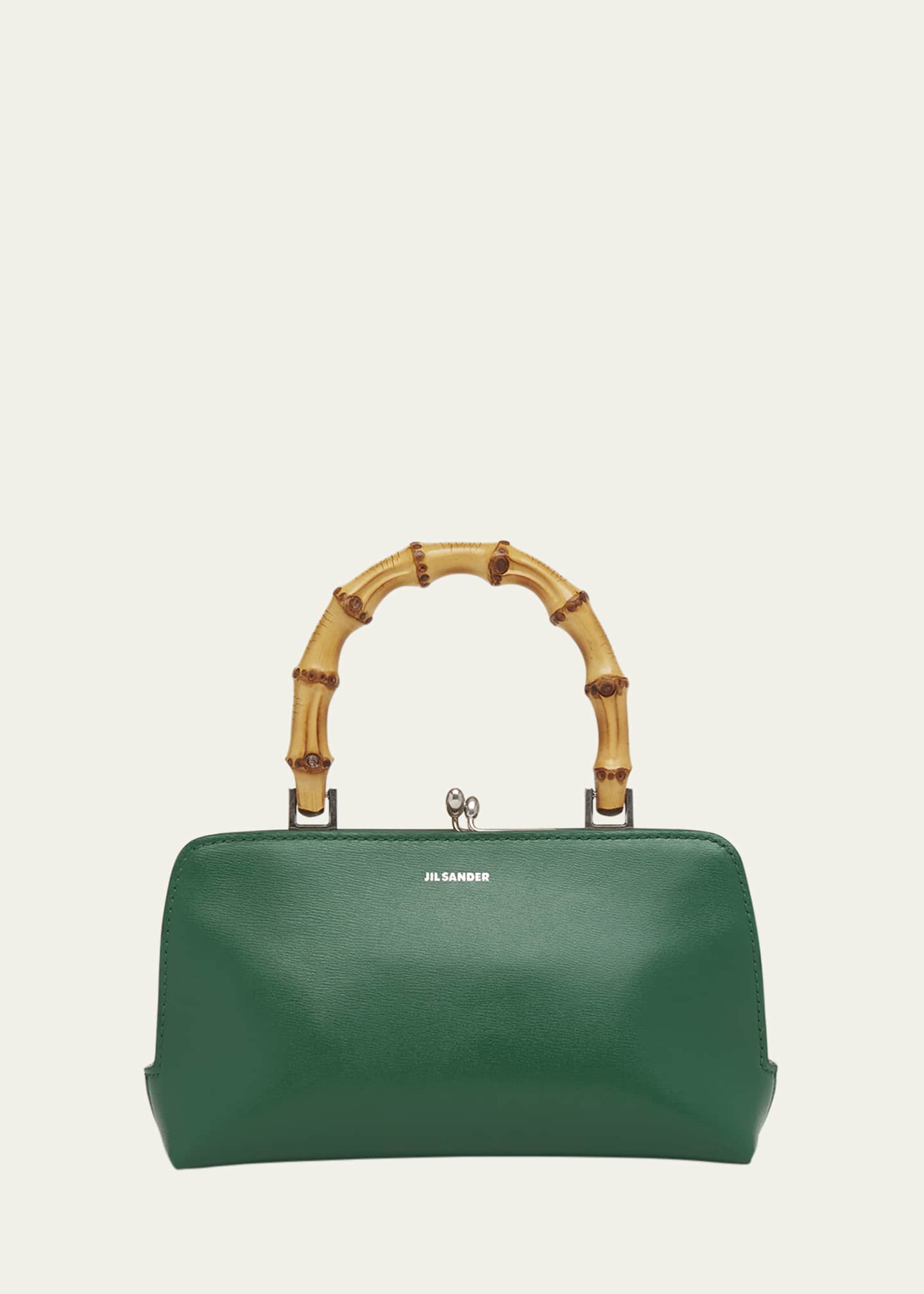 Jil Sander Goji Mini Bamboo Top-Handle Bag Image 1 of 5