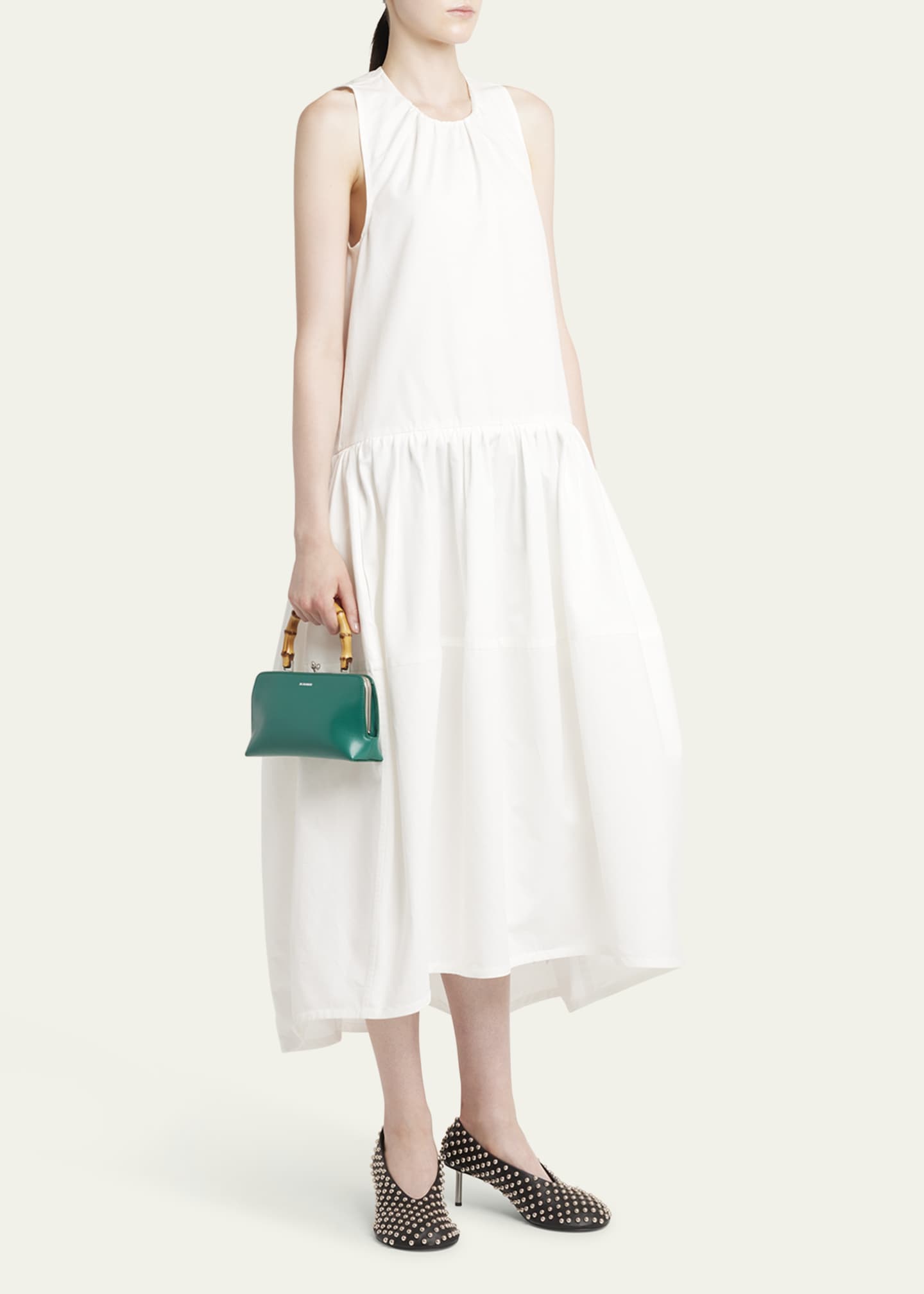 Jil Sander Goji Mini Bamboo Top-Handle Bag Image 5 of 5