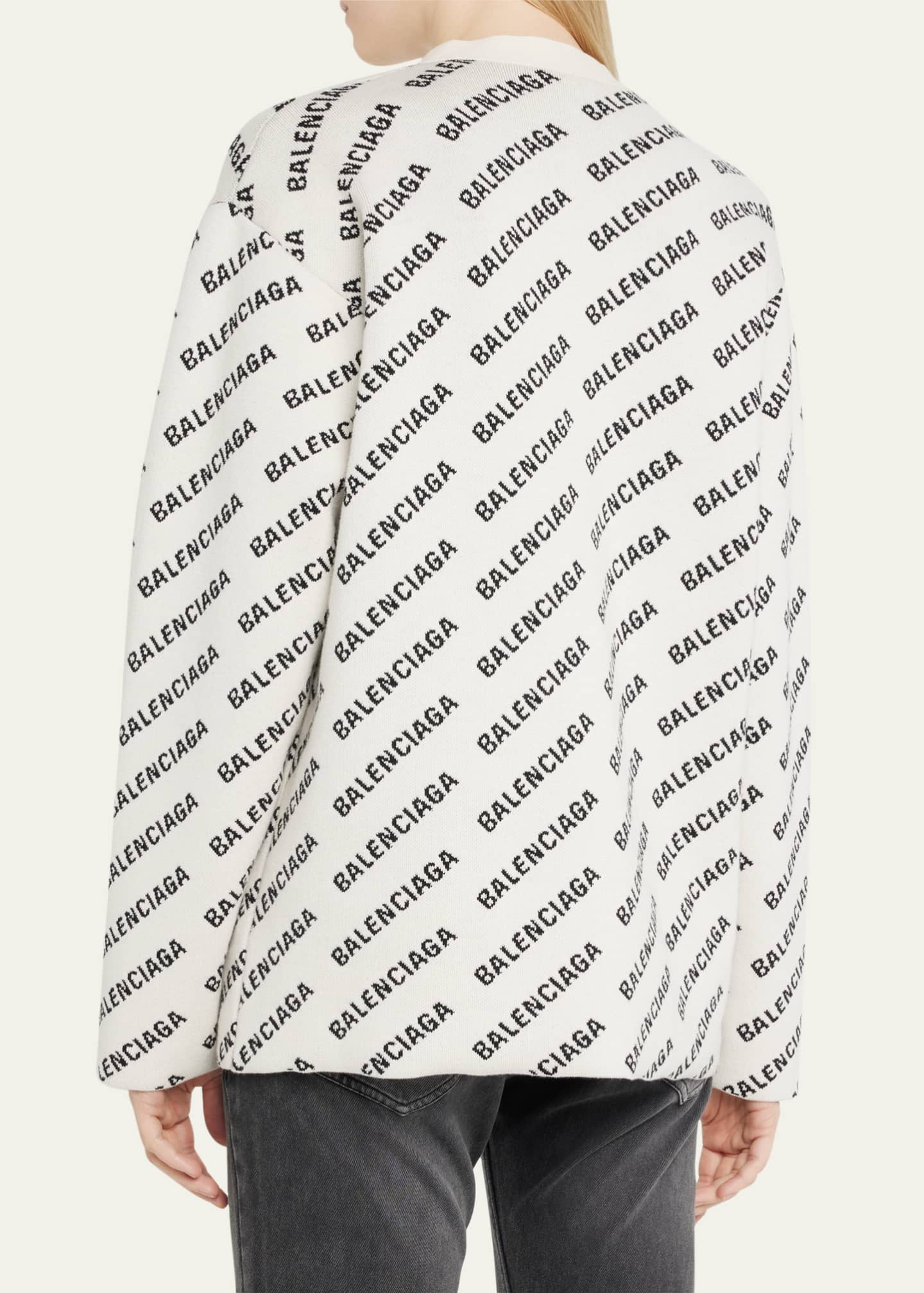 Balenciaga allover logo cardigan sale