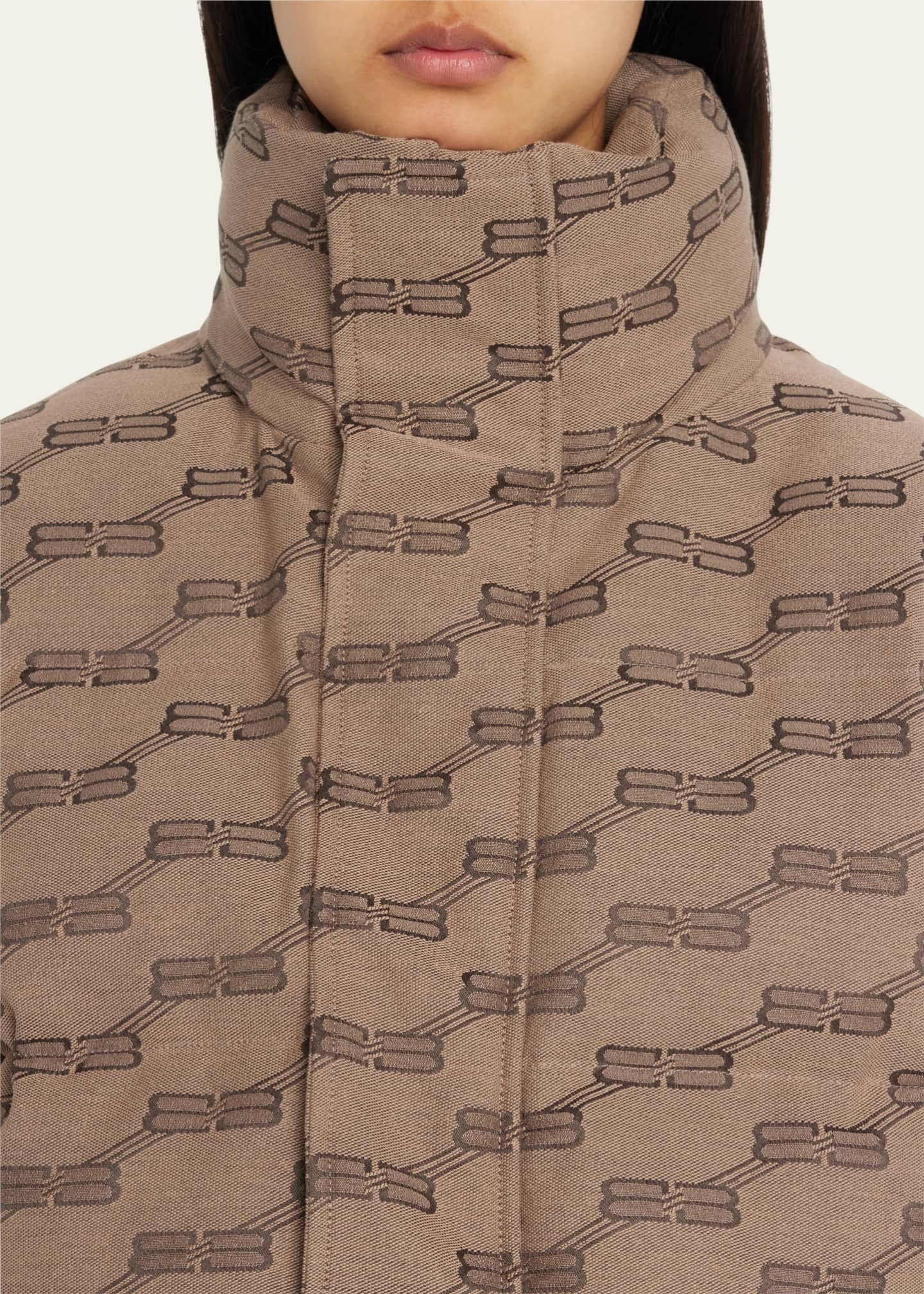 Balenciaga: Brown BB Monogram Track Jacket