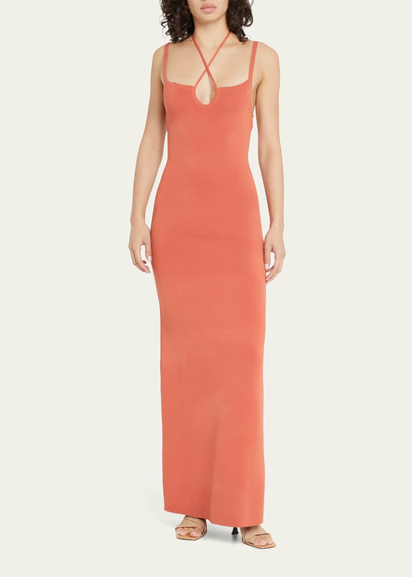 SIR Nadja Knit Halter Maxi Dress Bergdorf Goodman