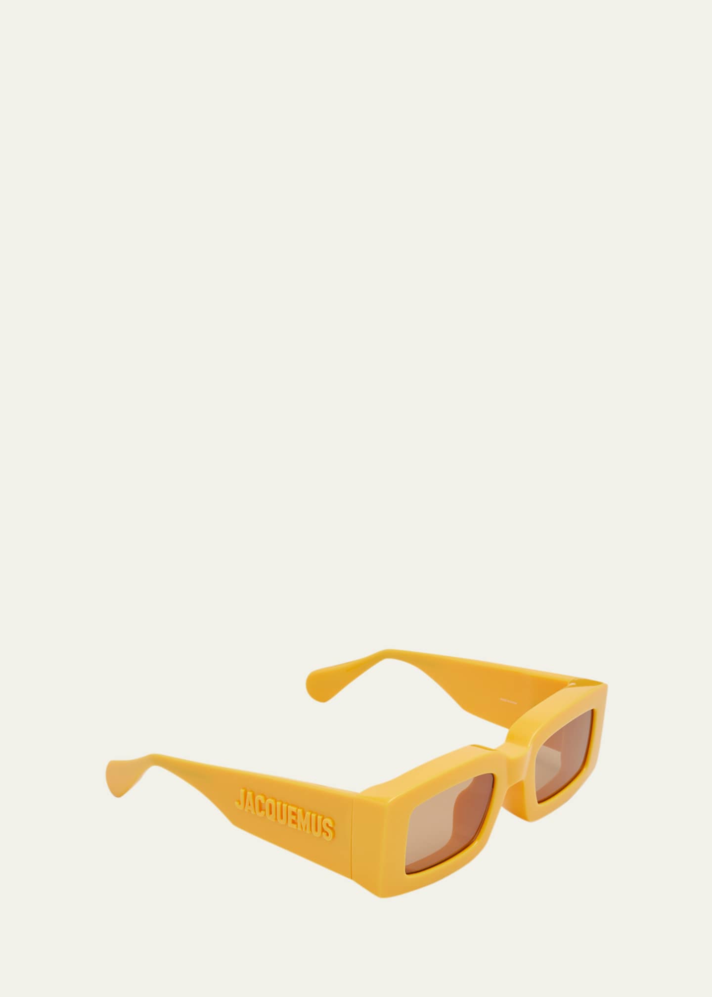 Jacquemus Les Lunettes Tupi Acetate Rectangle Sunglasses Image 2 of 5