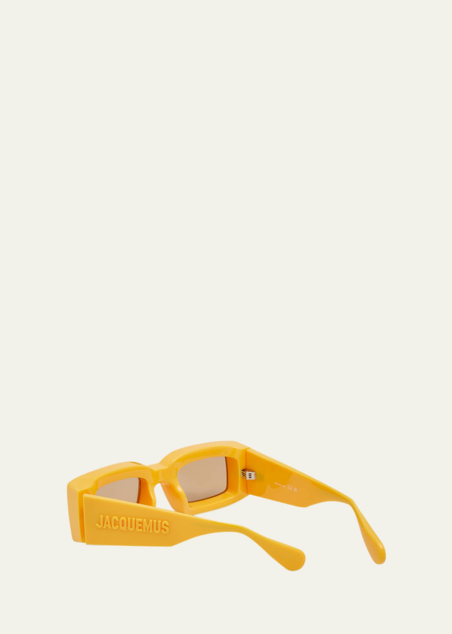 Jacquemus Les Lunettes Tupi Acetate Rectangle Sunglasses Image 3 of 5
