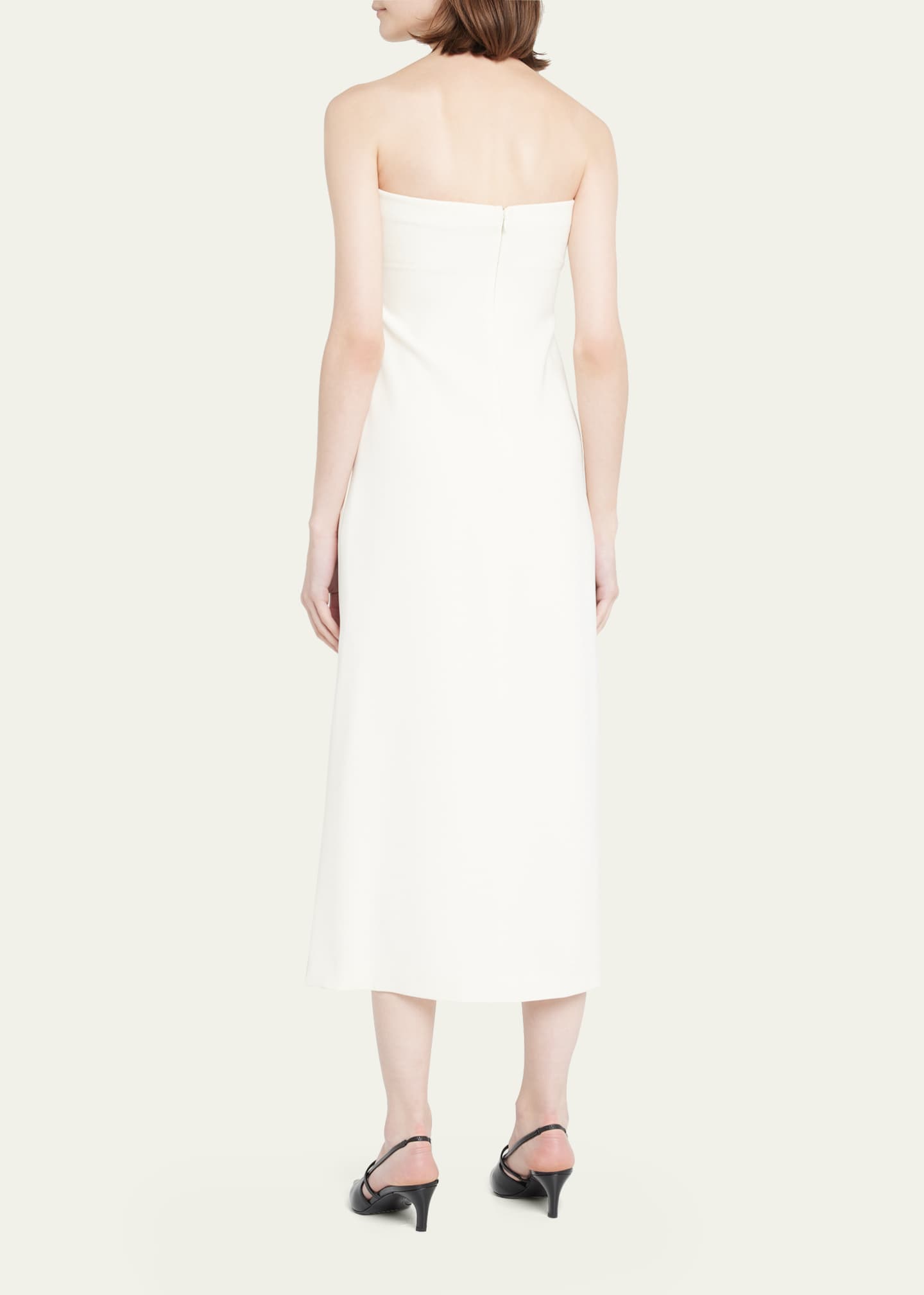 Theory Strapless Admiral Crepe Midi Dress - Bergdorf Goodman