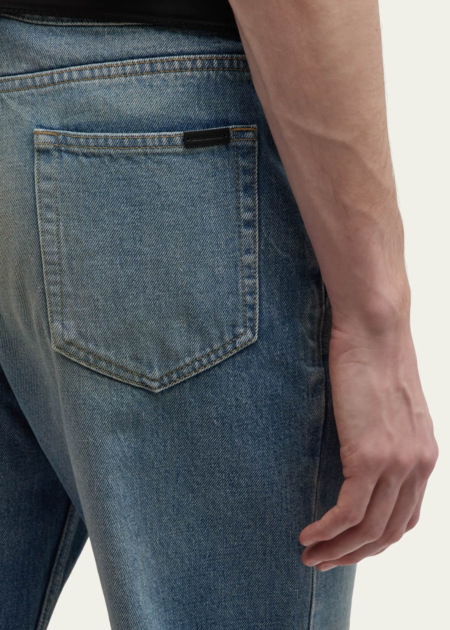 Blue 70s flared-leg jeans, Saint Laurent