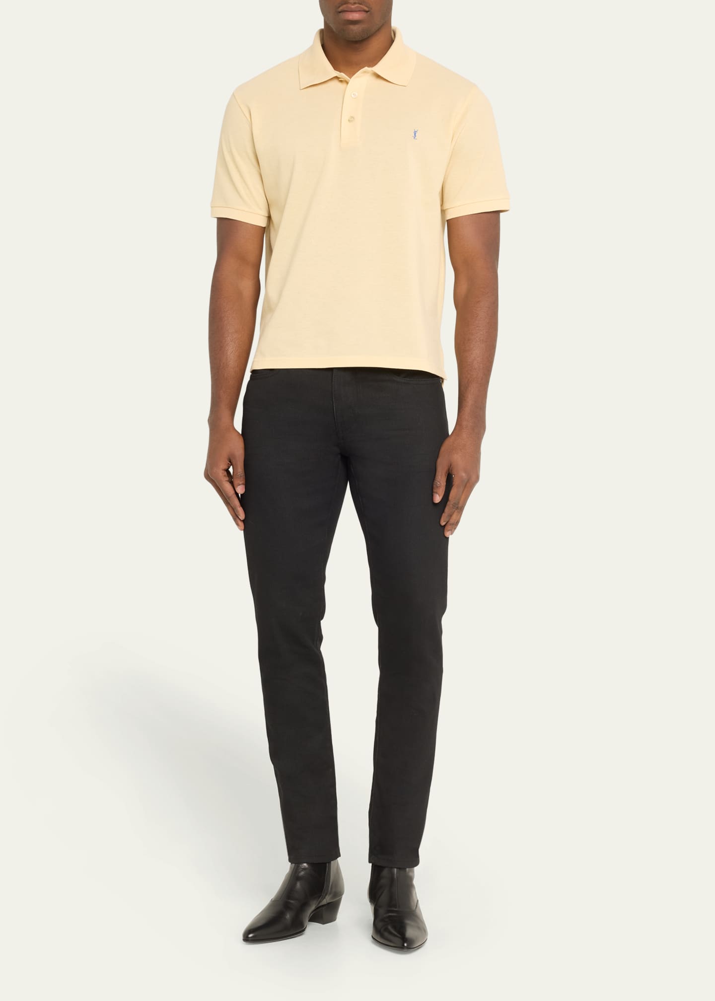 Ysl polo shirt mens sales