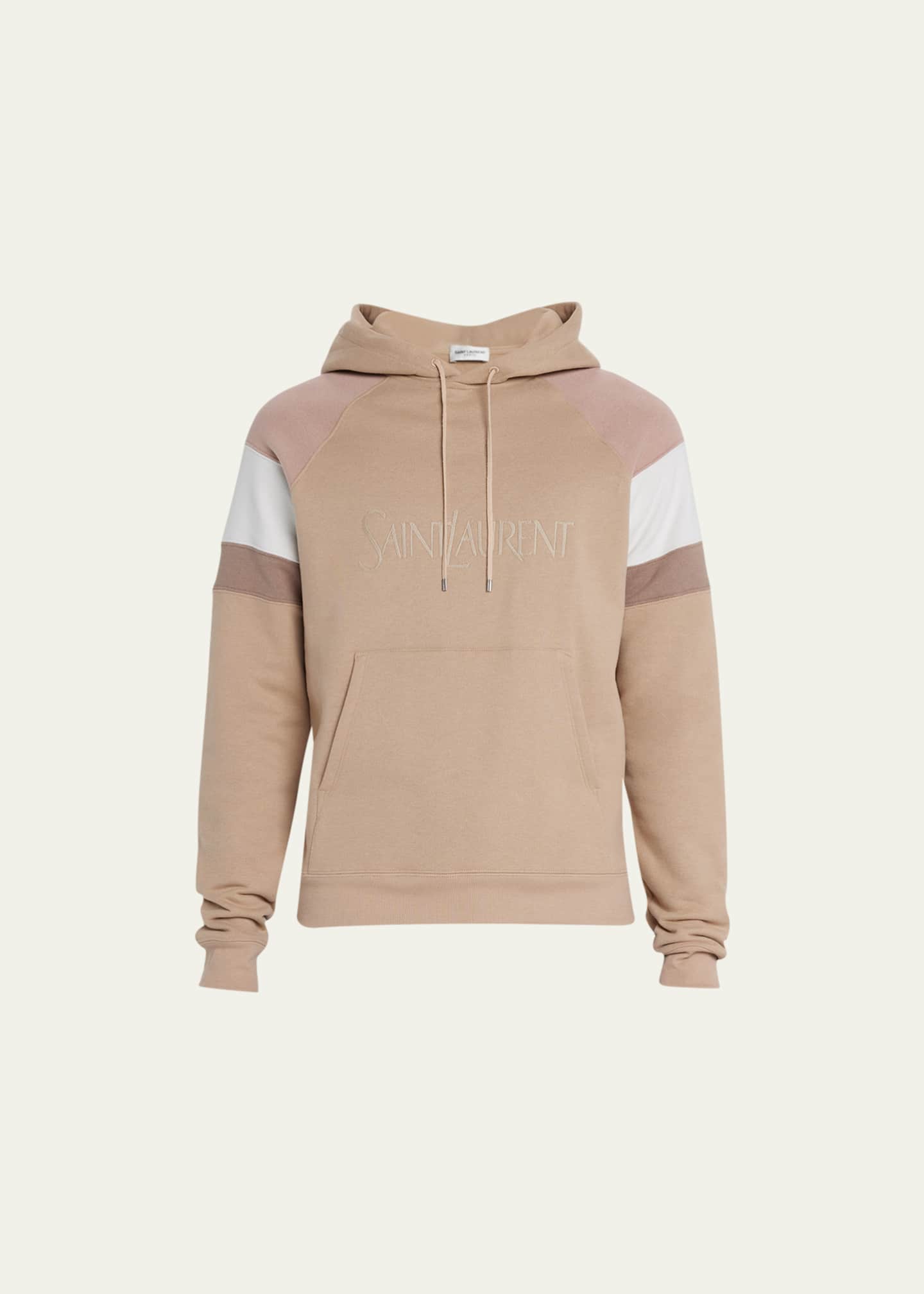 Colorblock logo hoodie clearance
