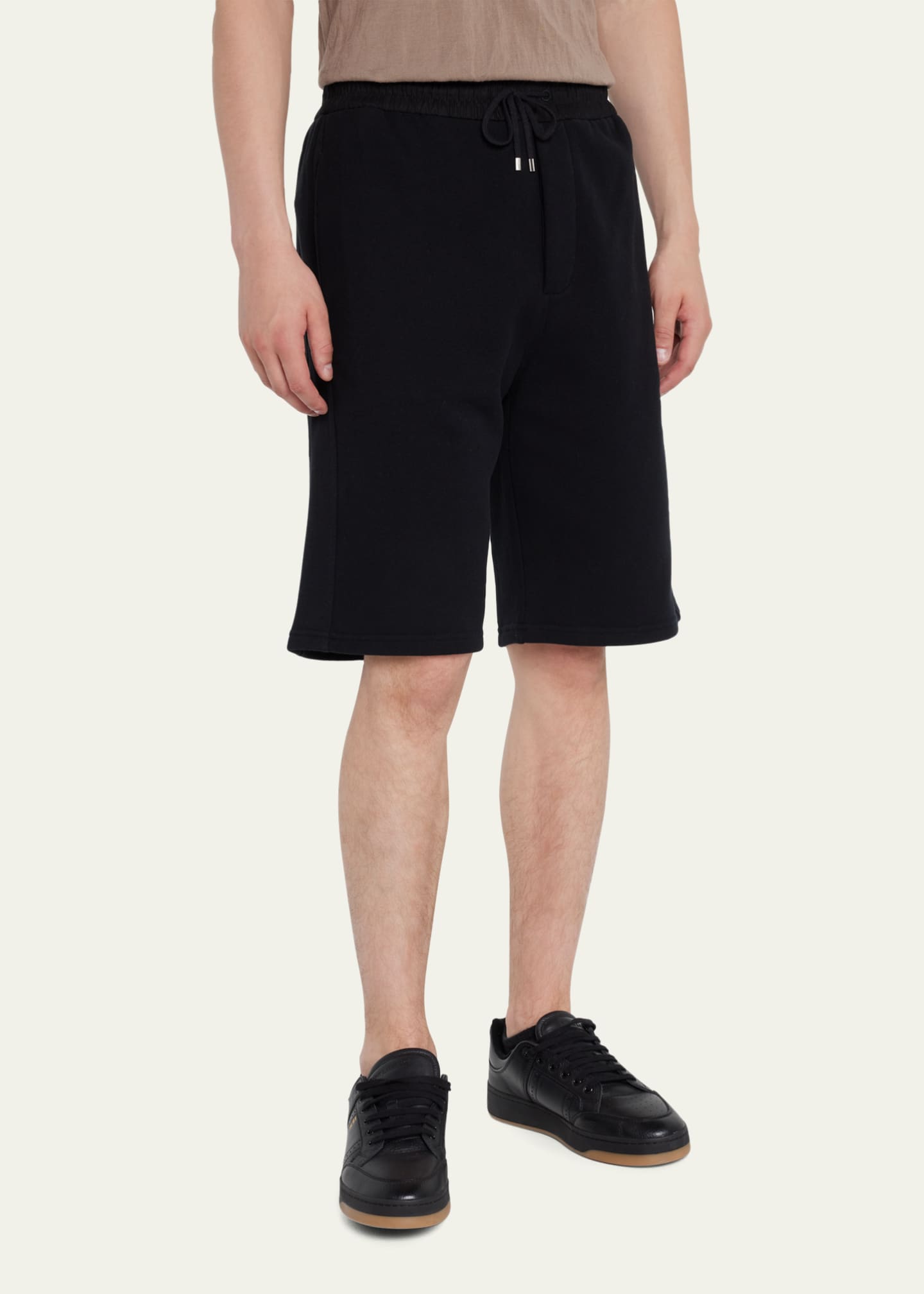 Saint Laurent Men's Logo Sweat Shorts Image 4 of 5
