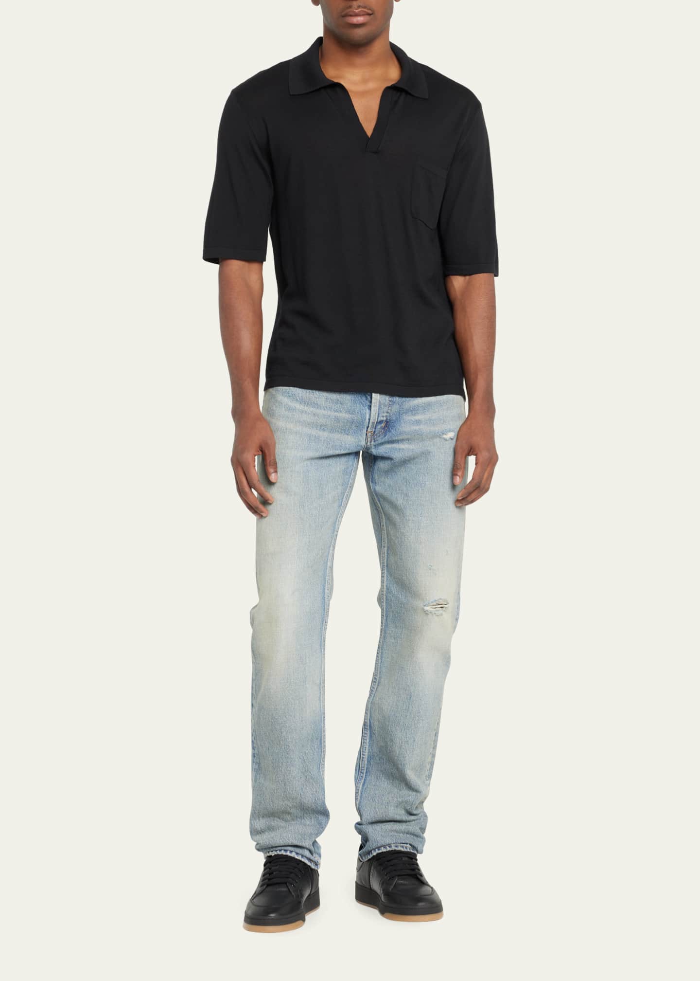 Saint laurent on sale men's polo shirt