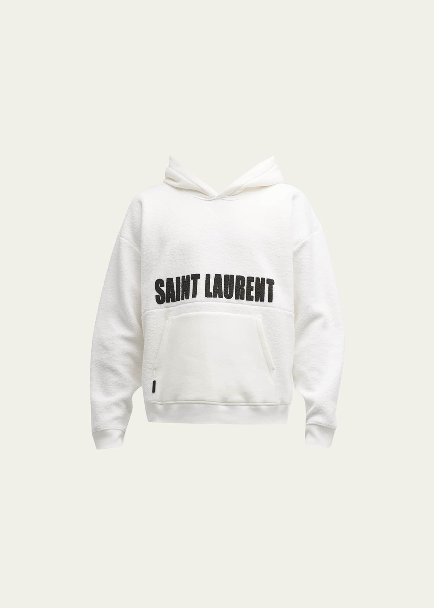 Saint Laurent Men s Agafay Fleece Hoodie Bergdorf Goodman