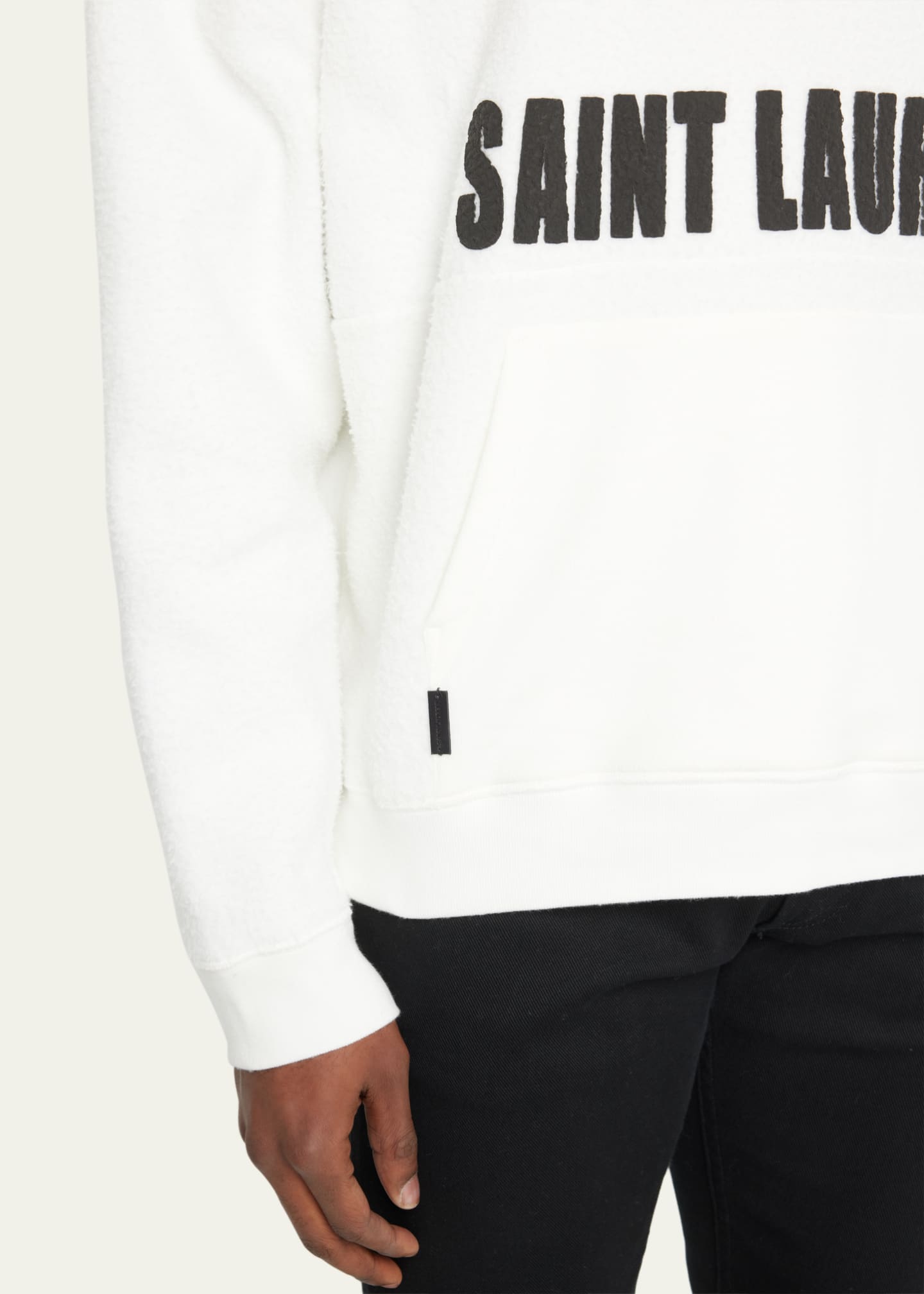 Saint laurent white sweatshirt 2025