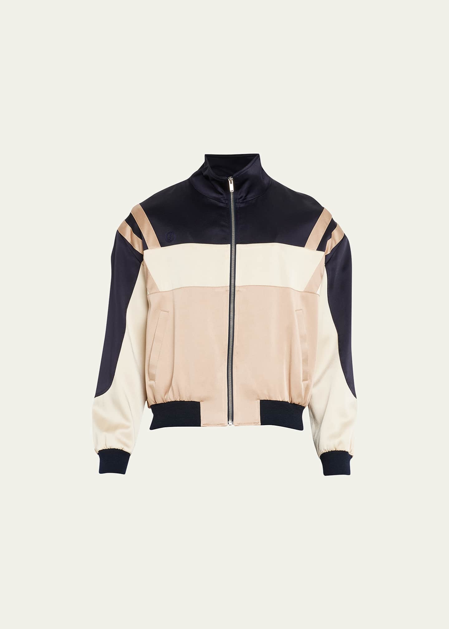 Satin track jacket outlet