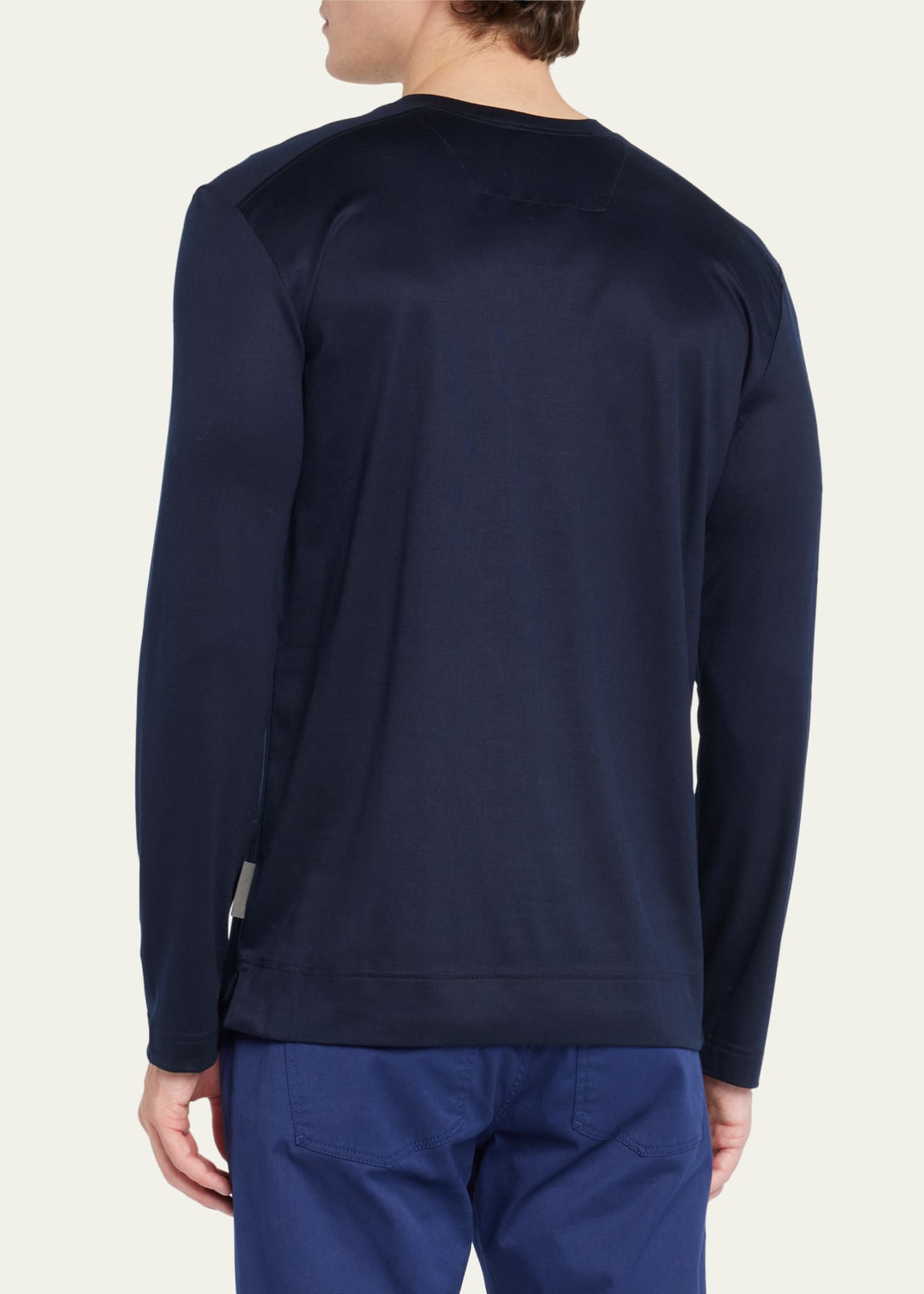 Zimmerli Men's T-Shirt with Chest Pocket Image 3 of 5
