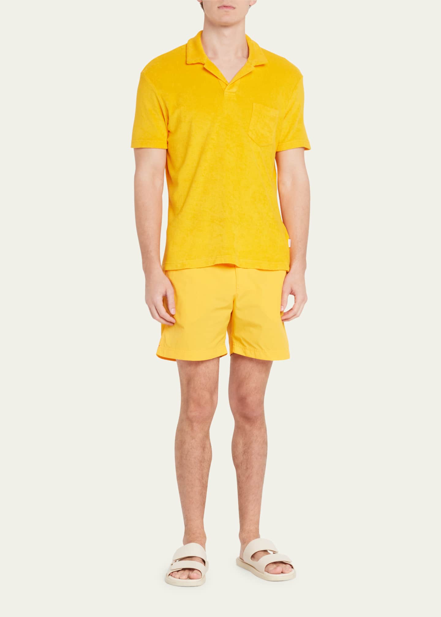 Orlebar Brown Men's Towel Terry Polo Shirt - Bergdorf Goodman