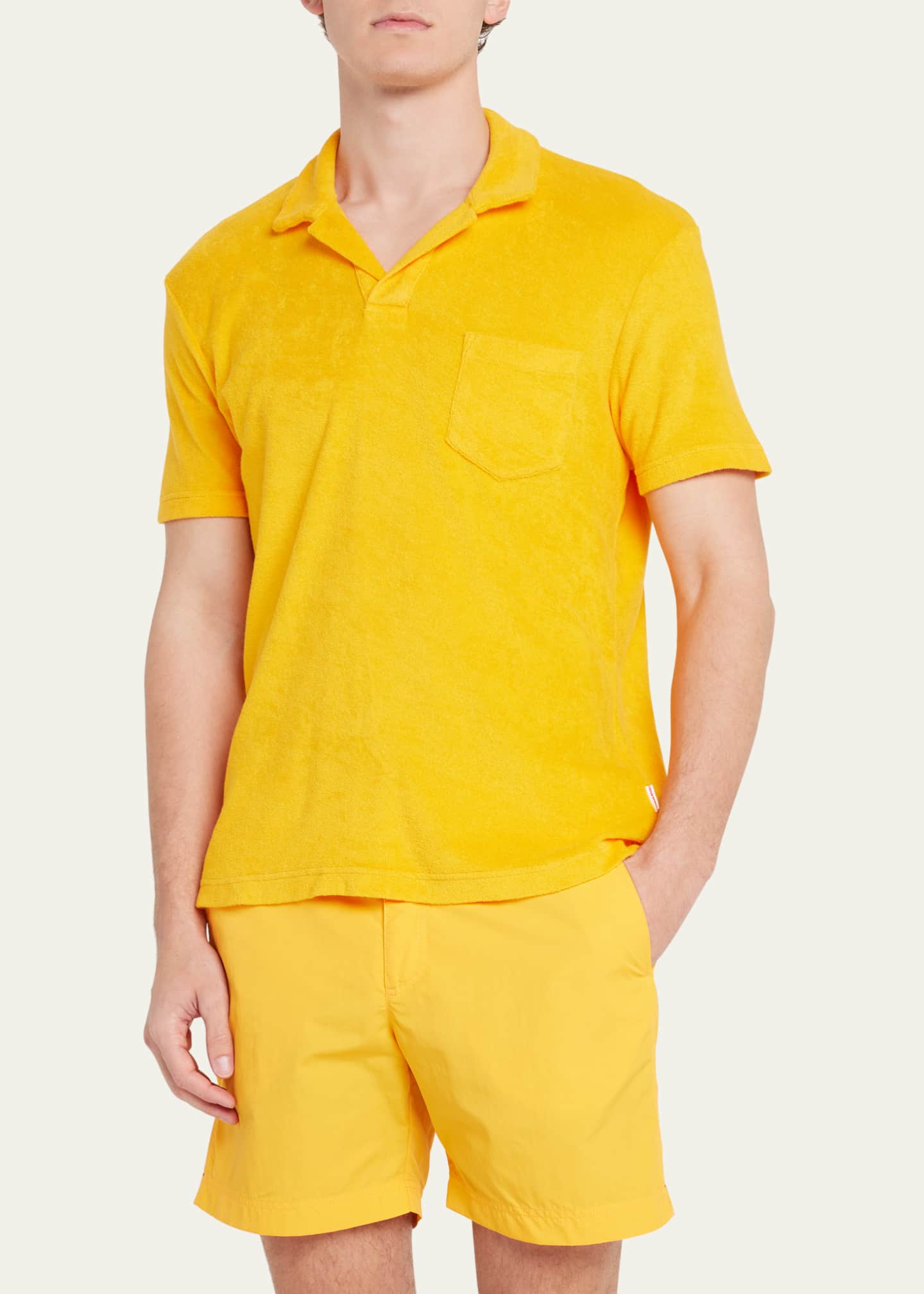 Orlebar Brown Men's Towel Terry Polo Shirt - Bergdorf Goodman