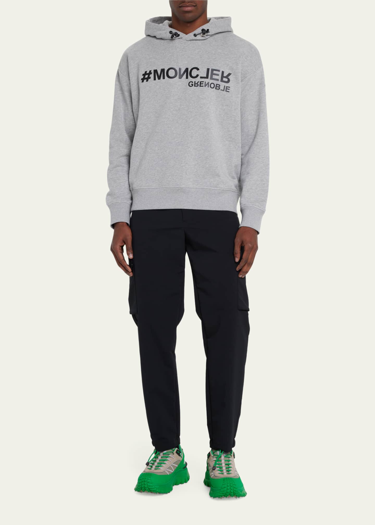 Moncler Grenoble Men s Logo Lettering Hoodie Bergdorf Goodman