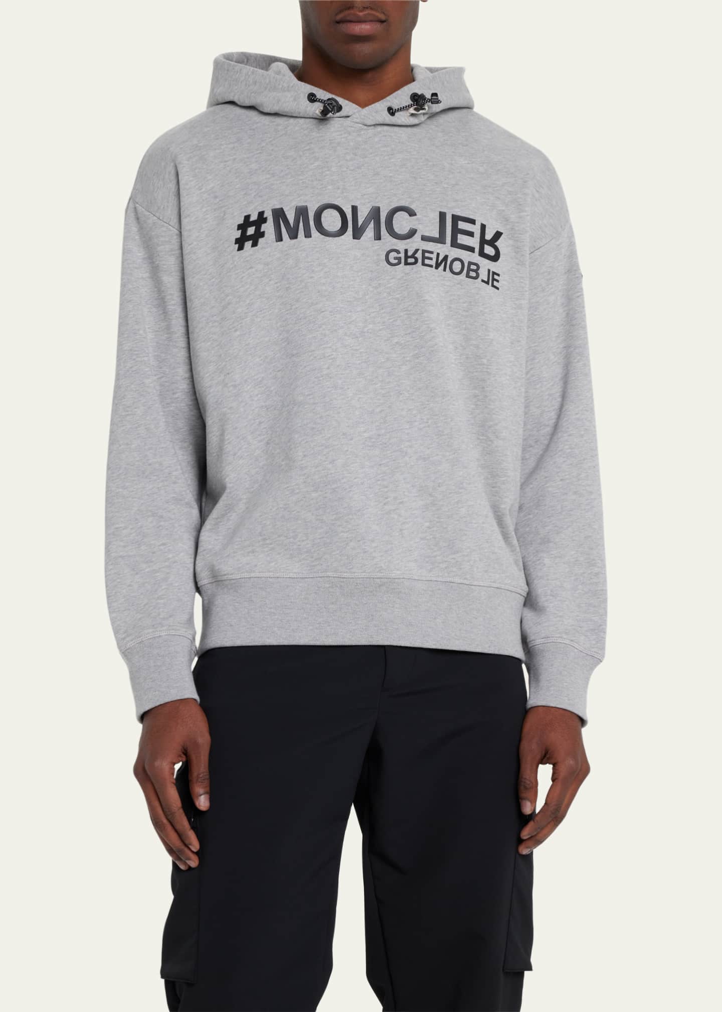 Moncler Grenoble Men s Logo Lettering Hoodie