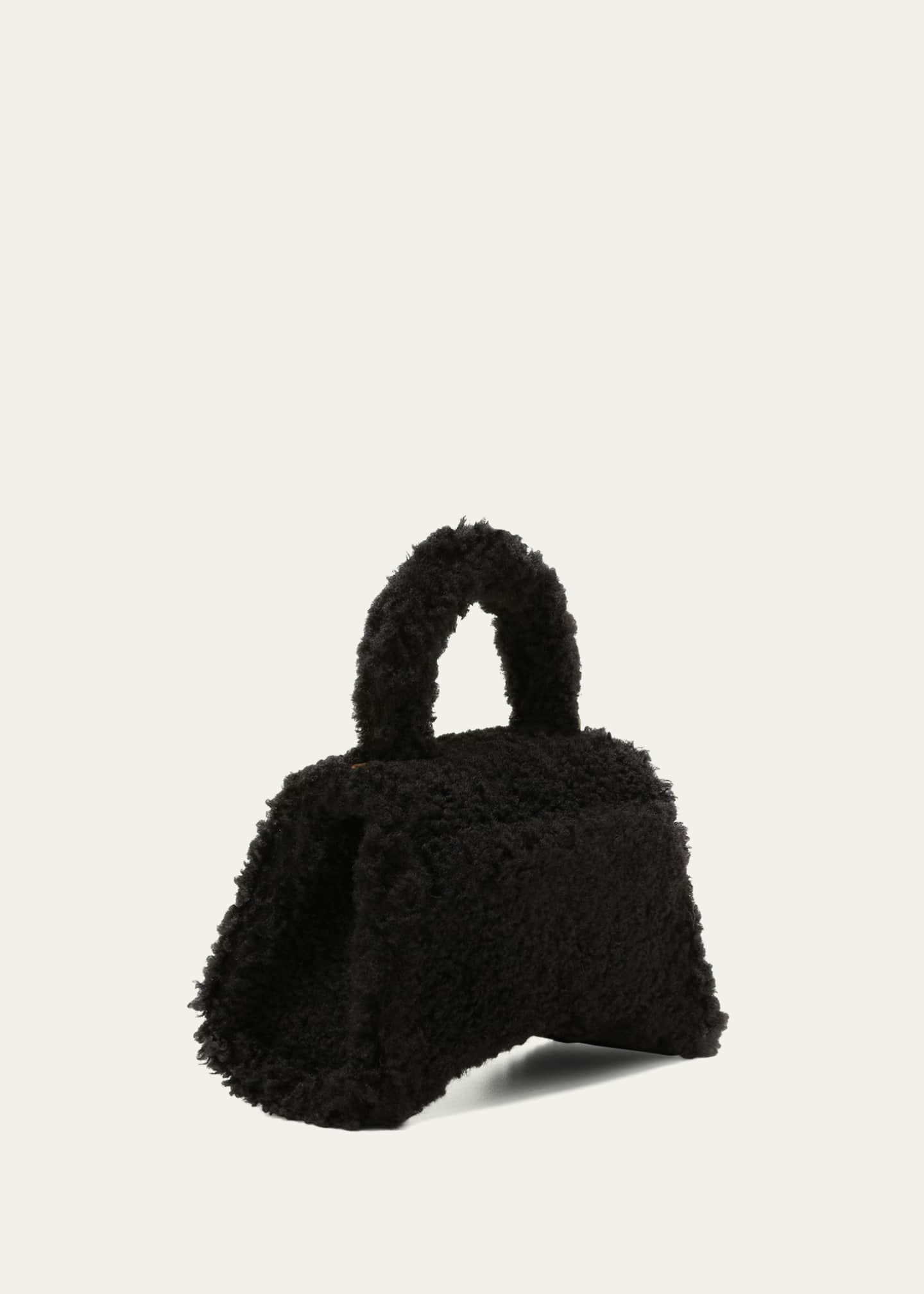 balenciaga fur bag