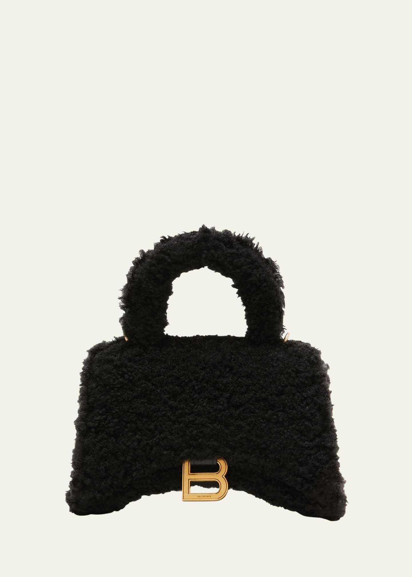 balenciaga fur bag