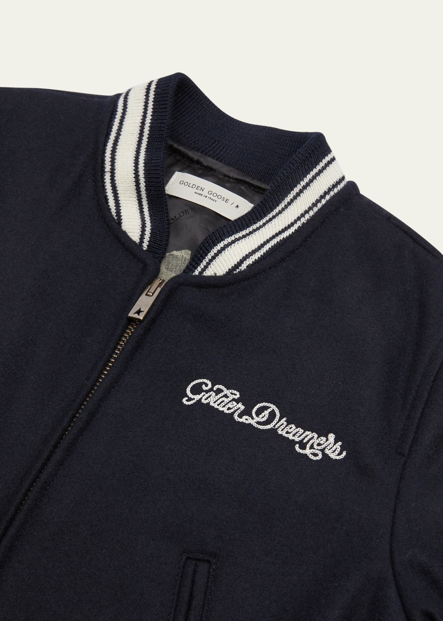 Golden Goose Girl's Golden Dreamers Embroidered Bomber Jacket, Size 4-10 Image 3 of 3