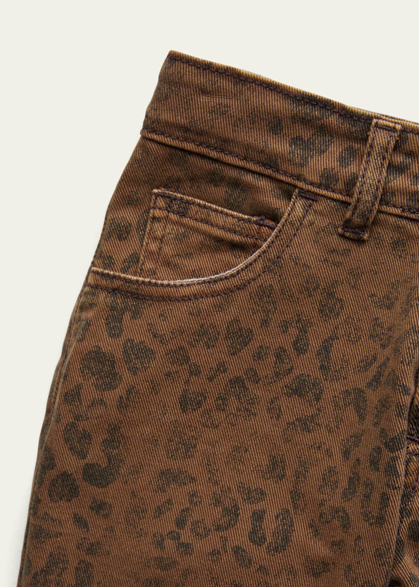 Faded leopard outlet print jeans
