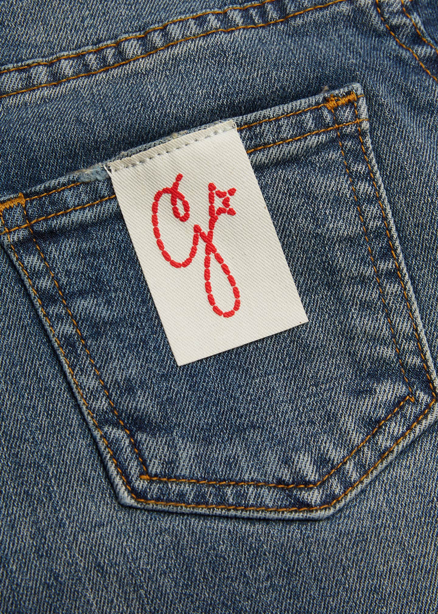 Golden Goose Girl's Wide Leg Medium Wash Jeans, Size 4-10 Image 3 of 3