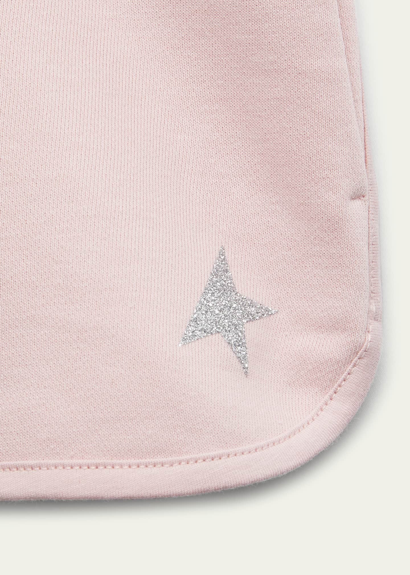 Golden Goose Girl's Glitter Star Fleece Shorts, Size 4-10 Image 3 of 3