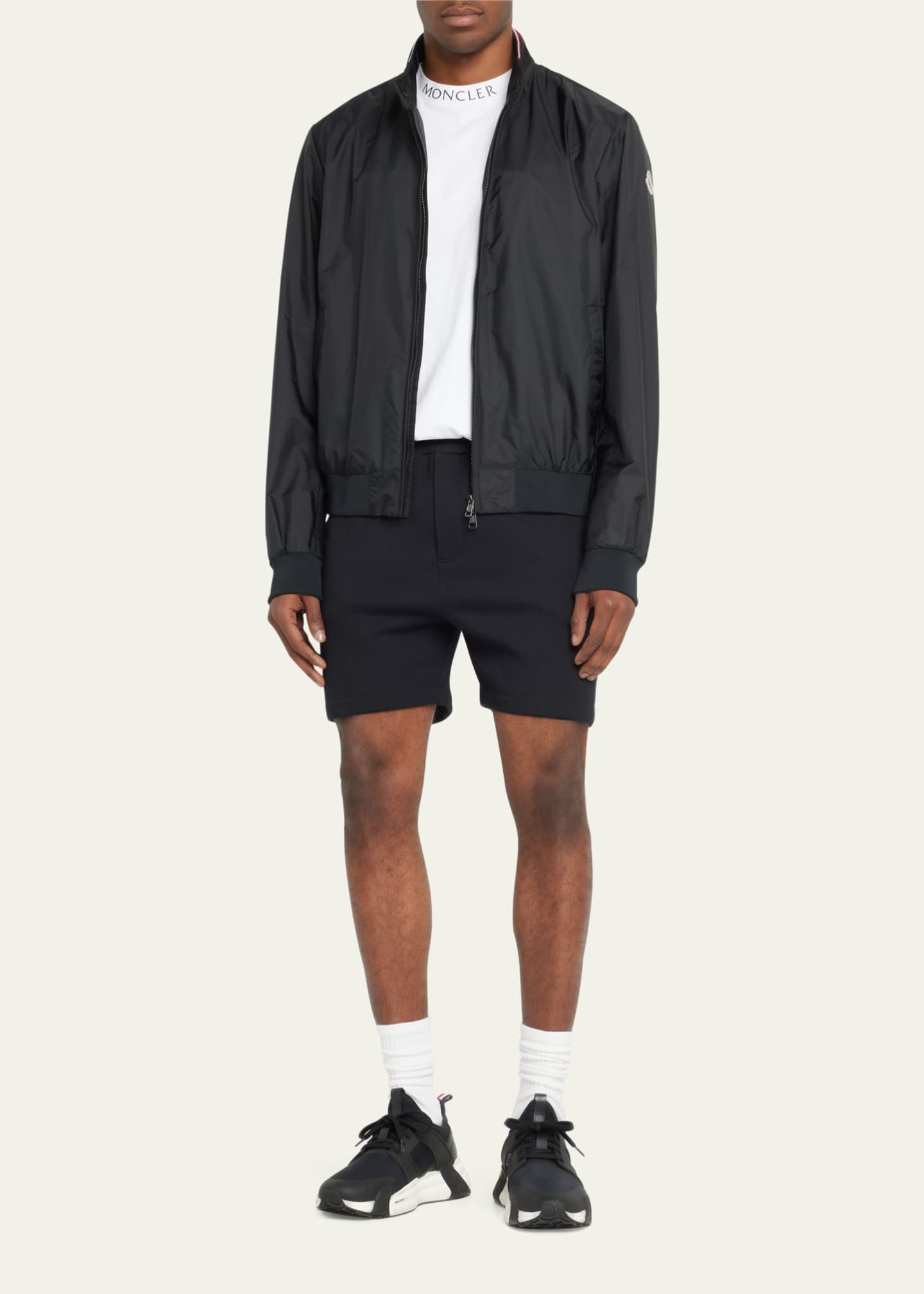 Moncler Men's Reppe Nylon Zip Jacket - Bergdorf Goodman