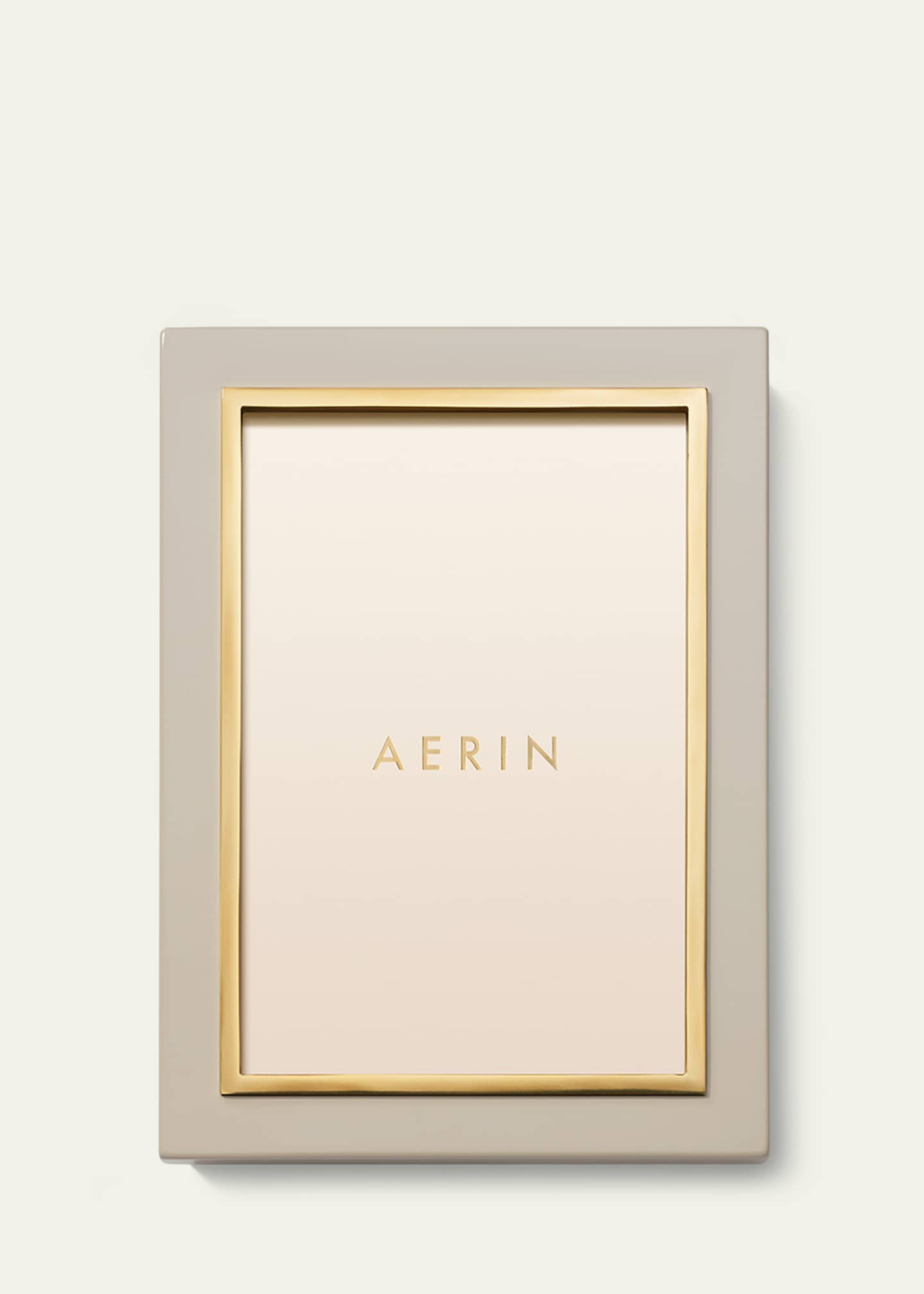 AERIN Varda Lacquer Photo Frame, French Blue - 4x6 Image 2 of 3