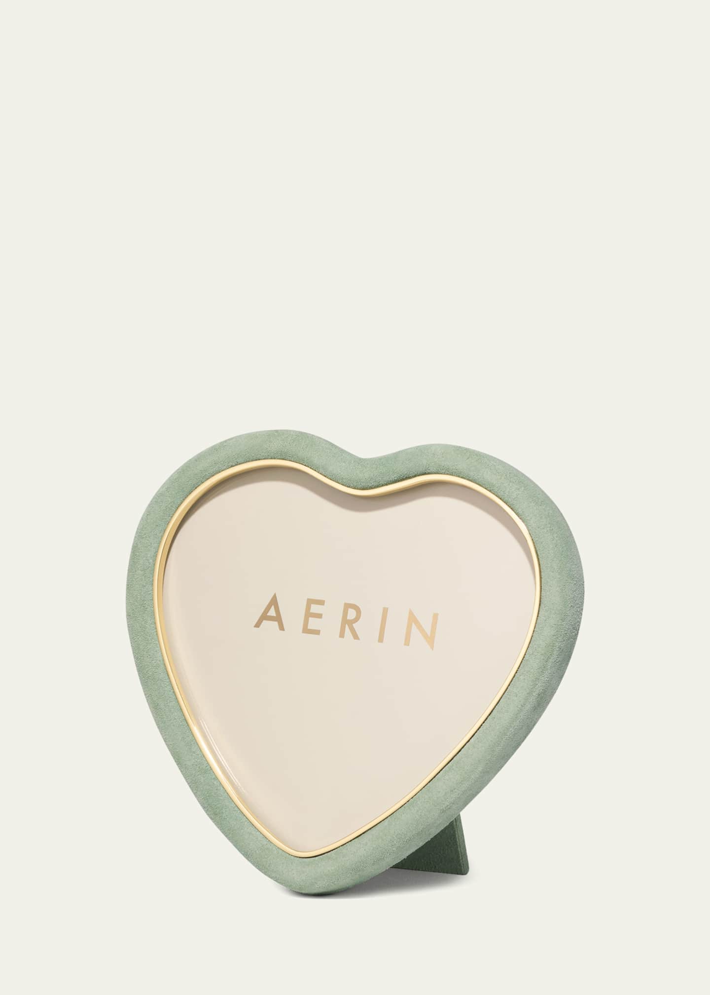 AERIN Valentina Suede Heart Frame Bergdorf Goodman
