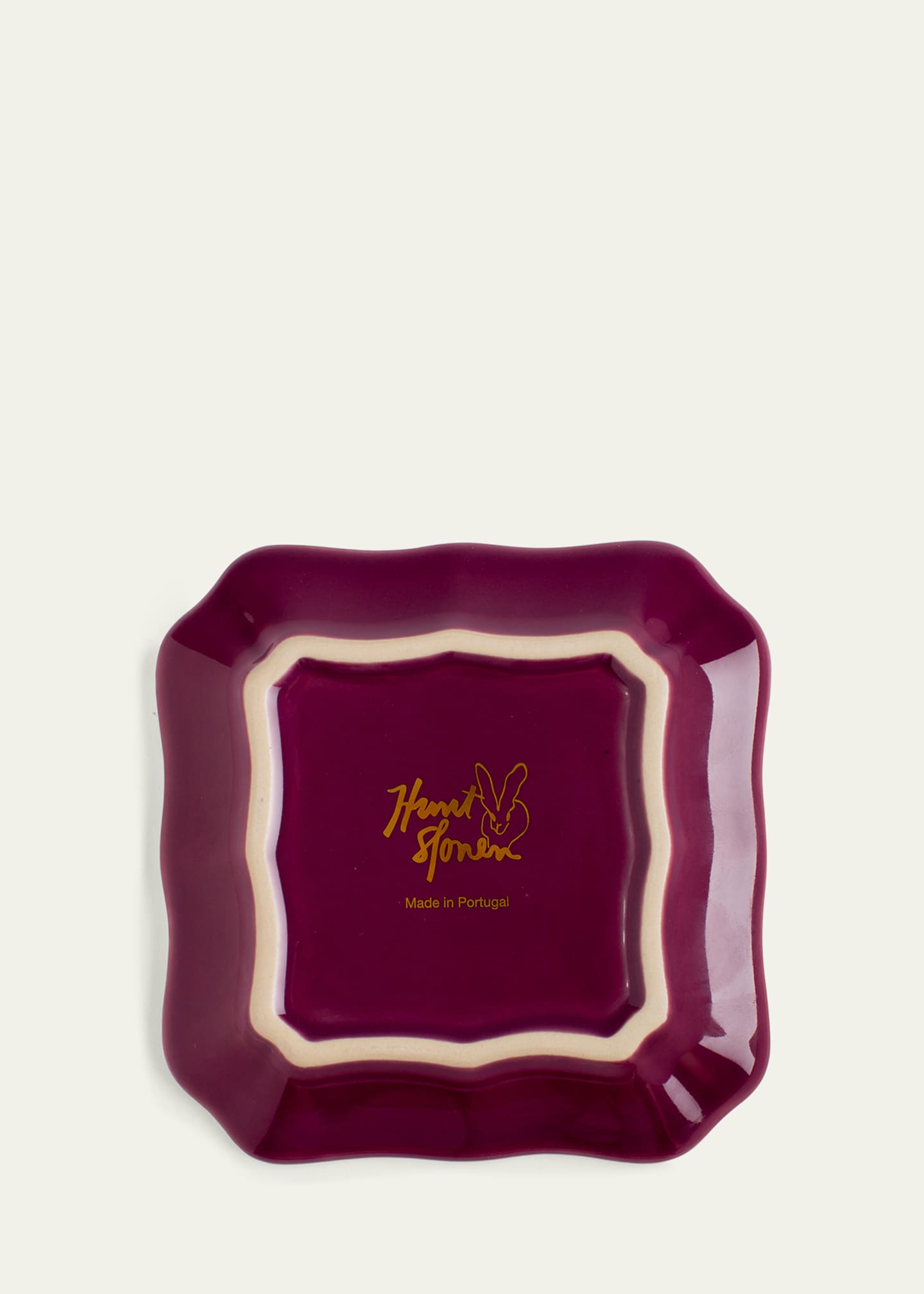 Hunt Slonem Aubergine Portrait Plate Image 2 of 2