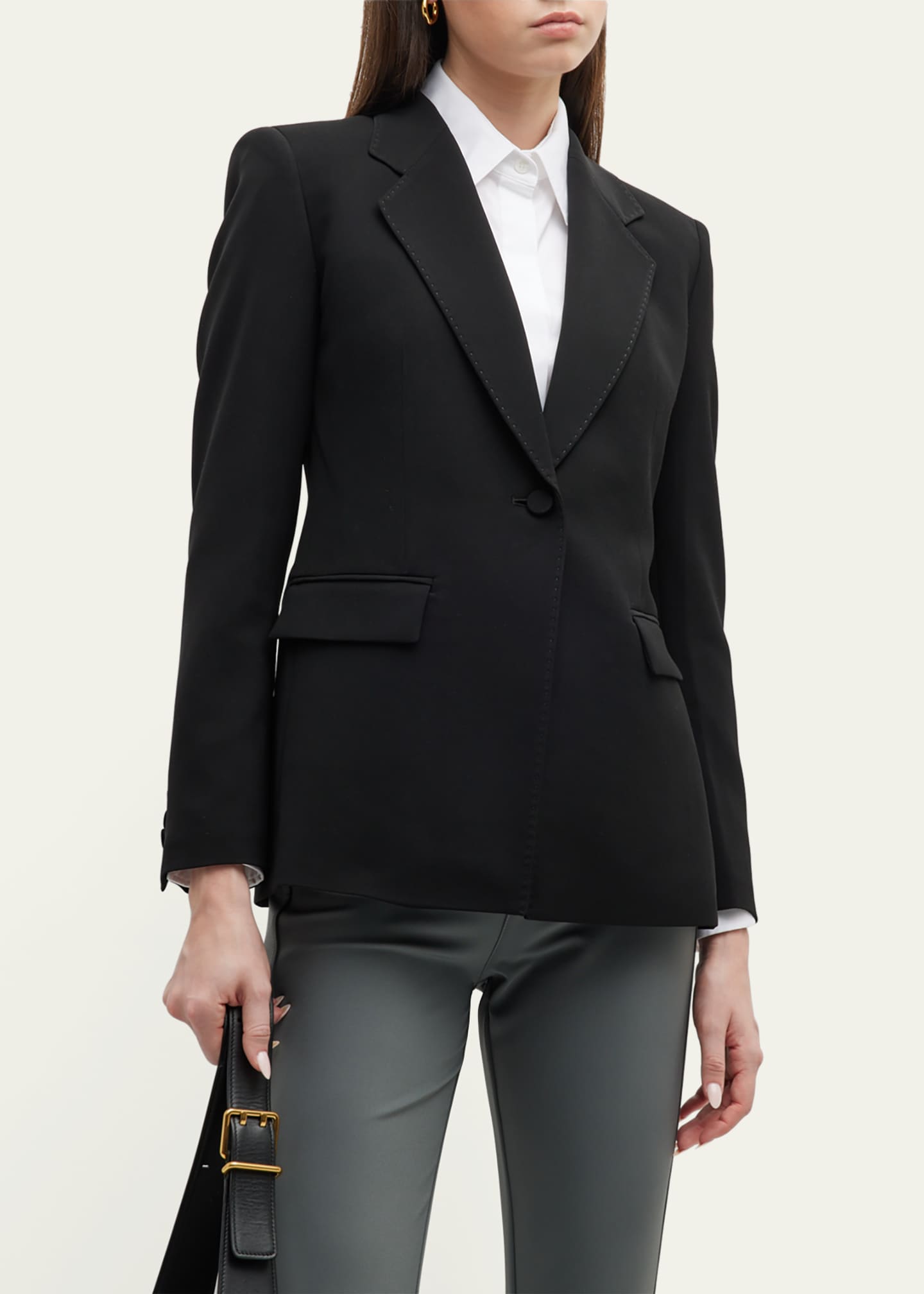 Lafayette 148 New York Holder Single-Button Jacket Image 4 of 5