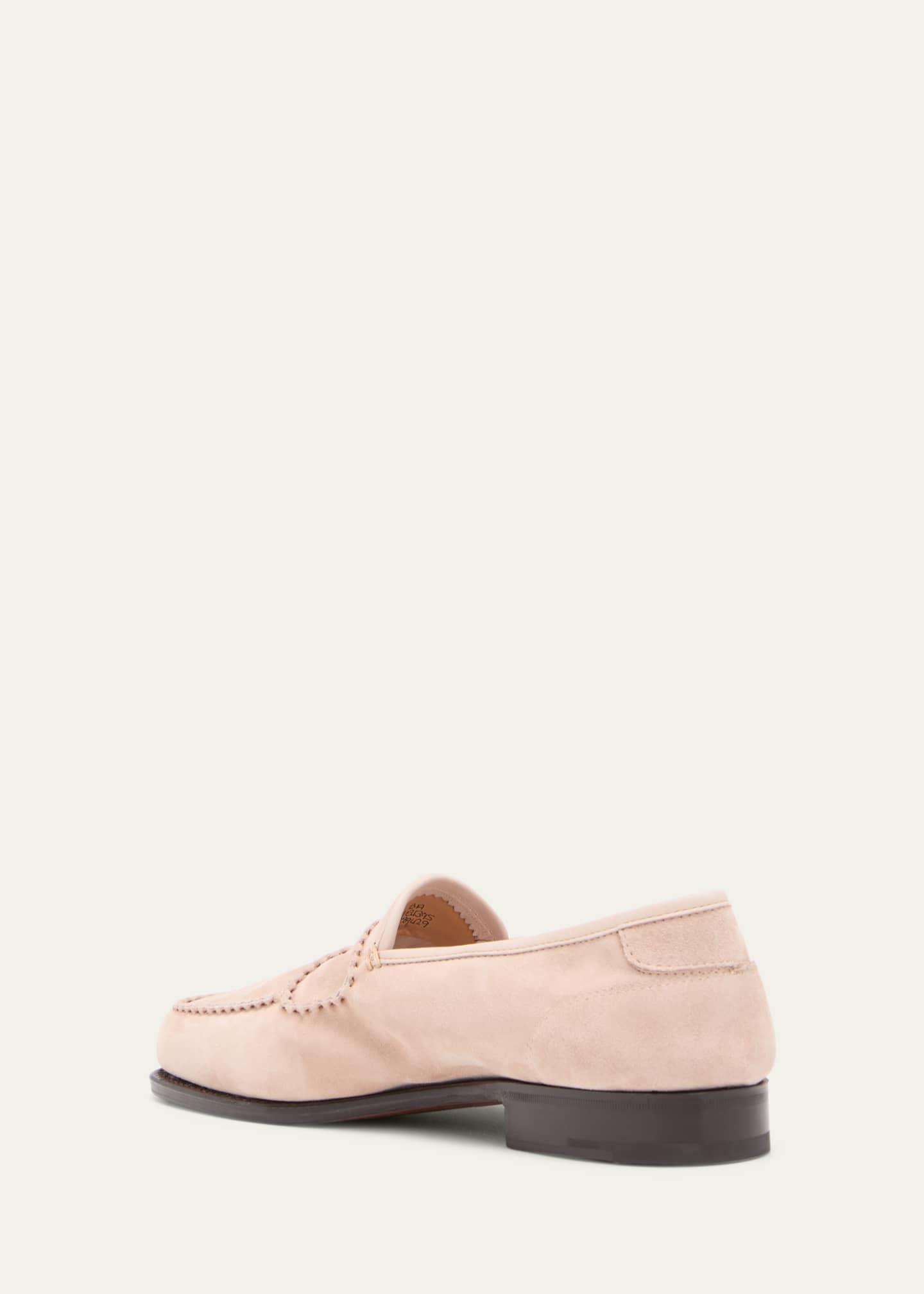 John Lobb Men's Bath Suede Penny Loafers Image 3 of 4