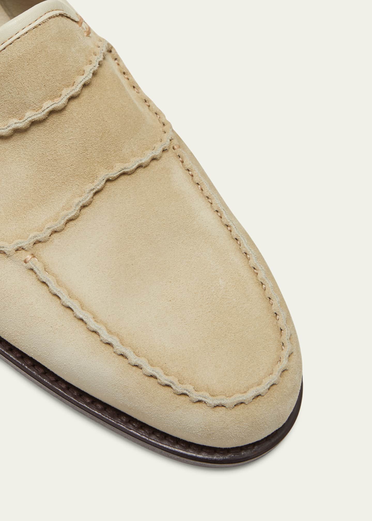 John Lobb Men's Bath Suede Penny Loafers Image 3 of 3