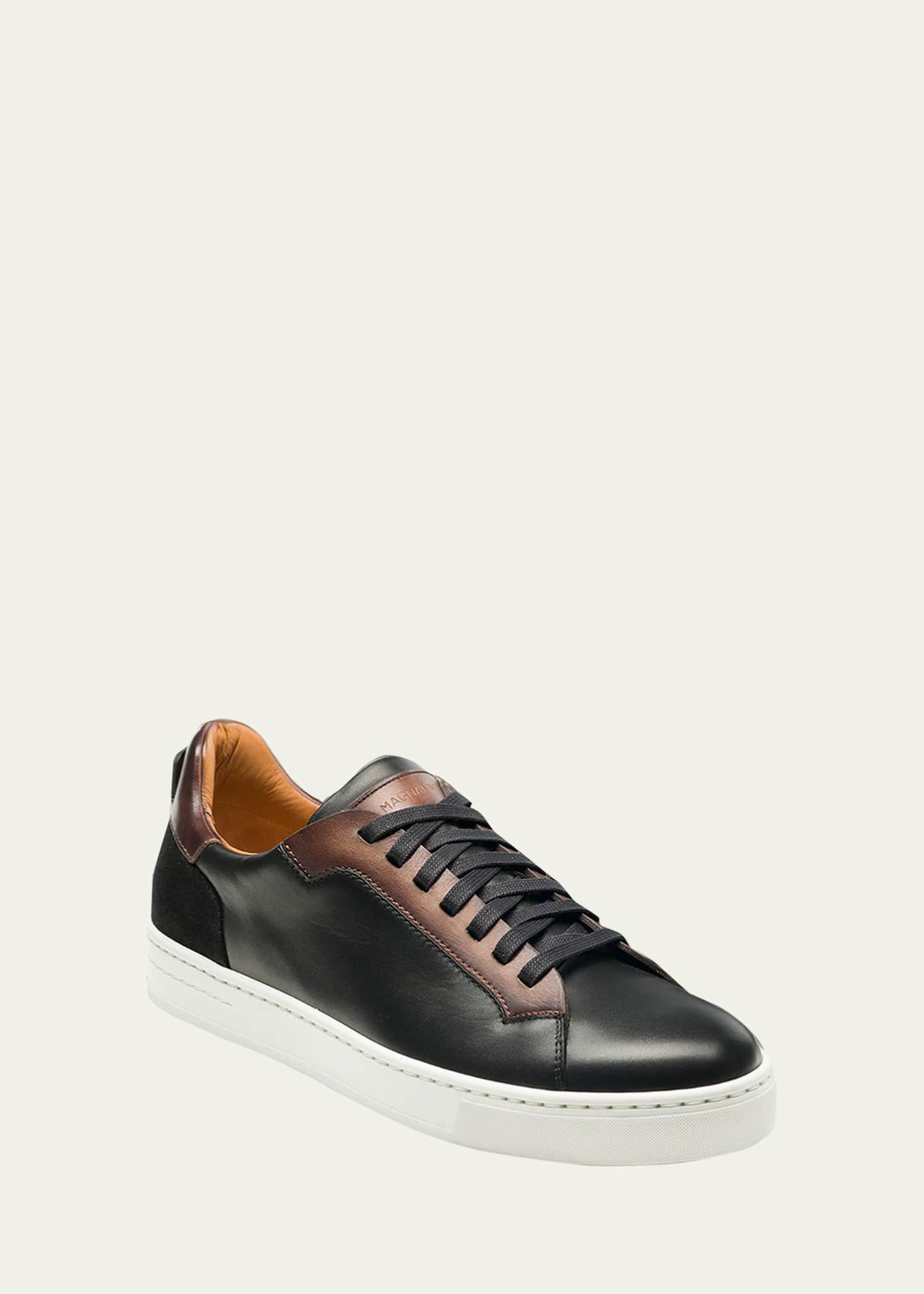 Magnanni Men's Amadeo Bicolor Leather Low-Top Sneakers Image 2 of 5