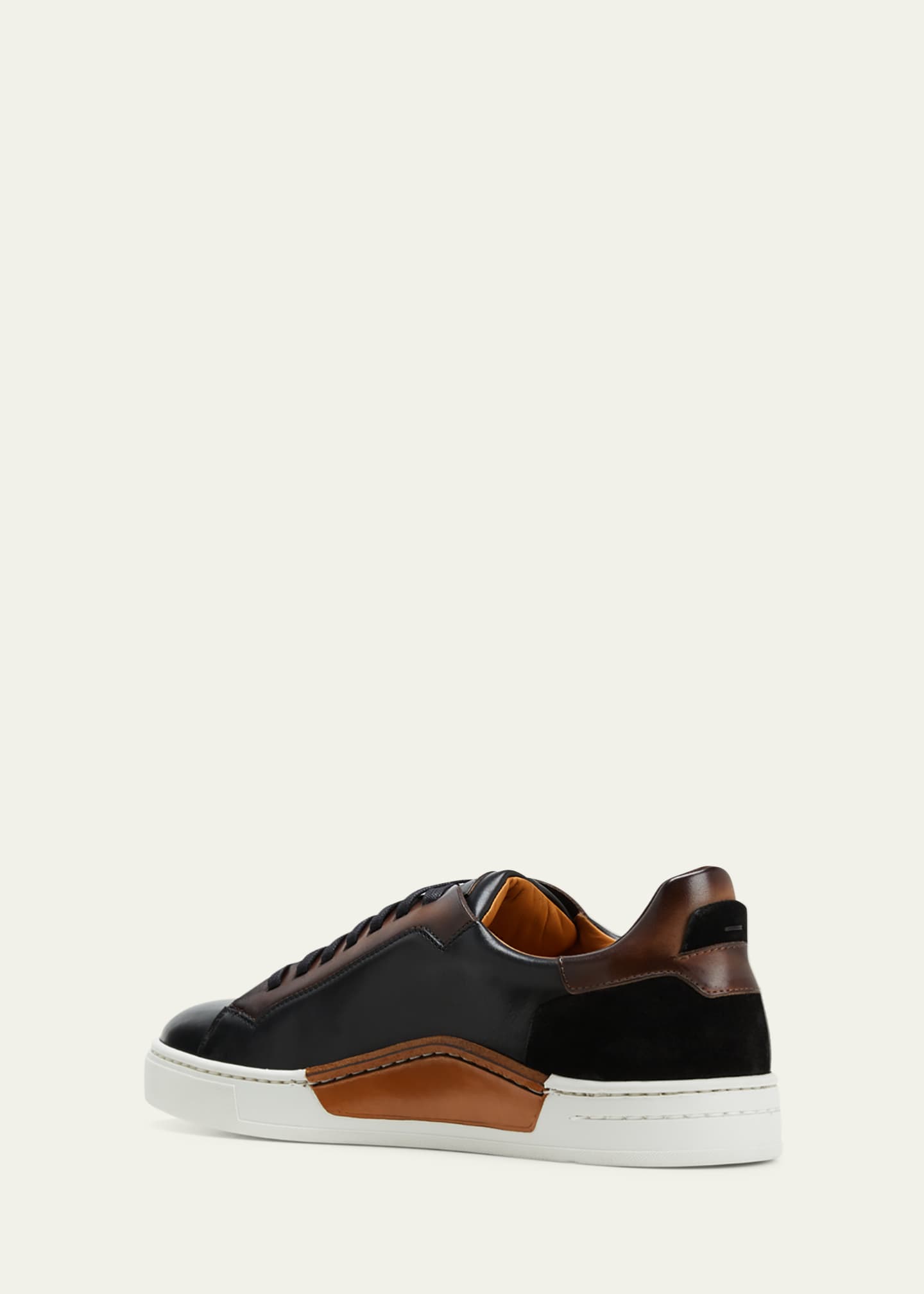 Magnanni Men's Amadeo Bicolor Leather Low-Top Sneakers Image 3 of 5