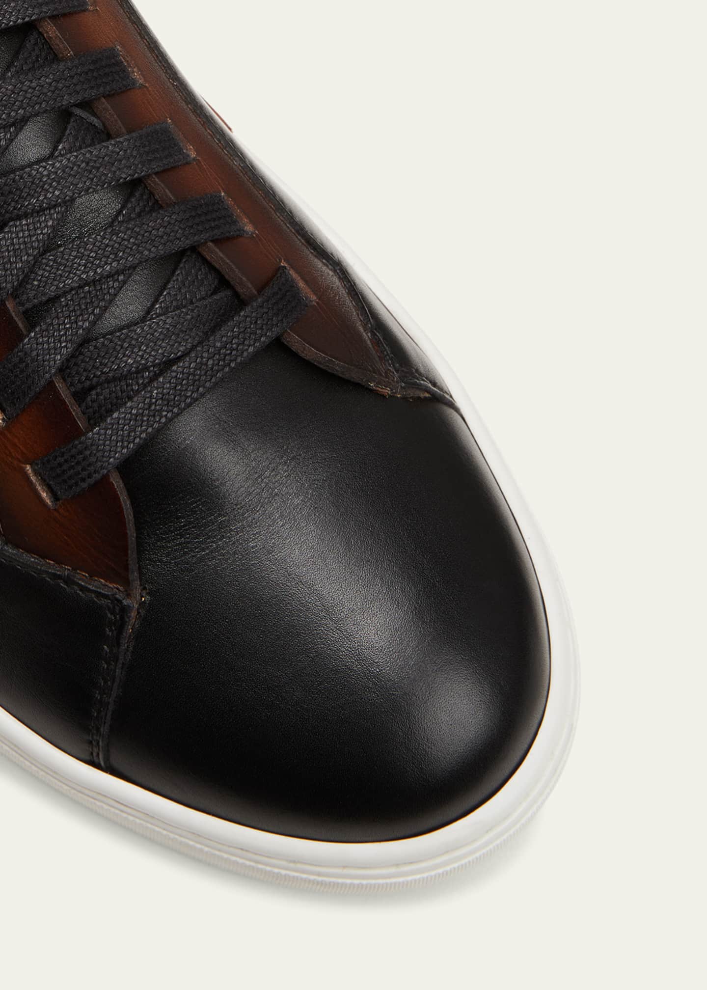 Magnanni Men's Amadeo Bicolor Leather Low-Top Sneakers Image 4 of 5